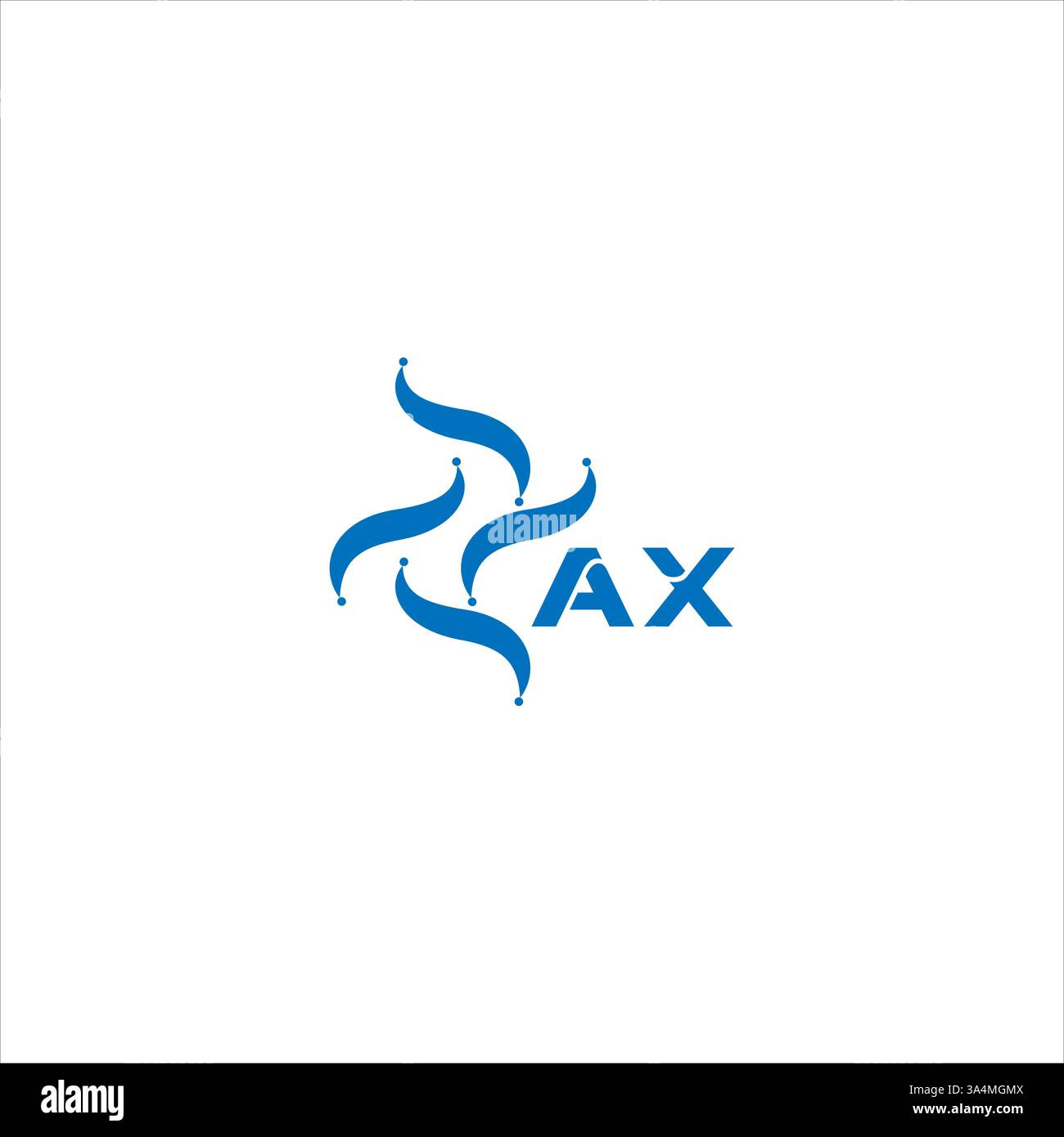 AX Unique modern flat abstract geometric initials vector letter logo design. AX monogram logo. Stock Vector