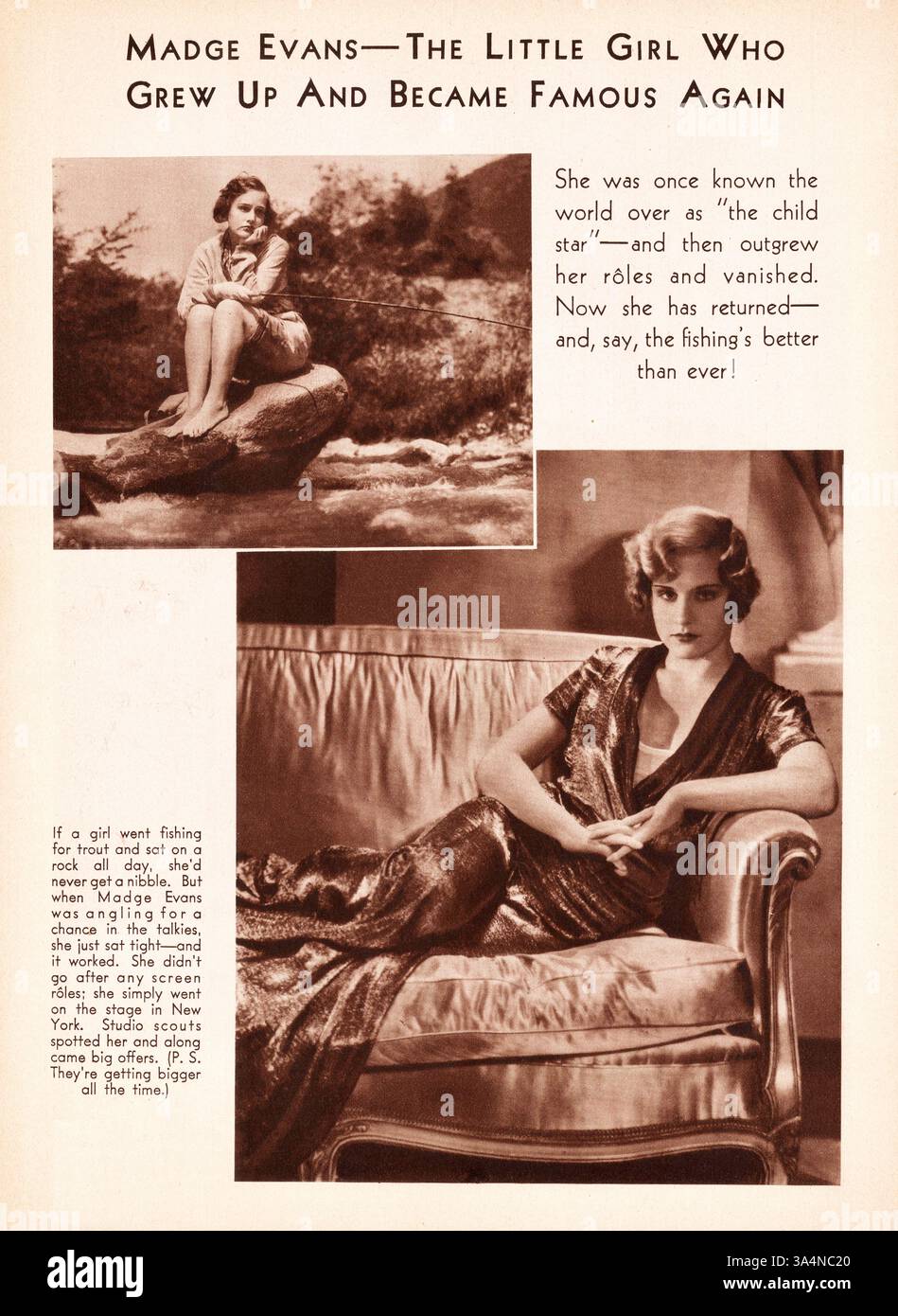 1931 magazine image actress madge evans hi res stock photography and
