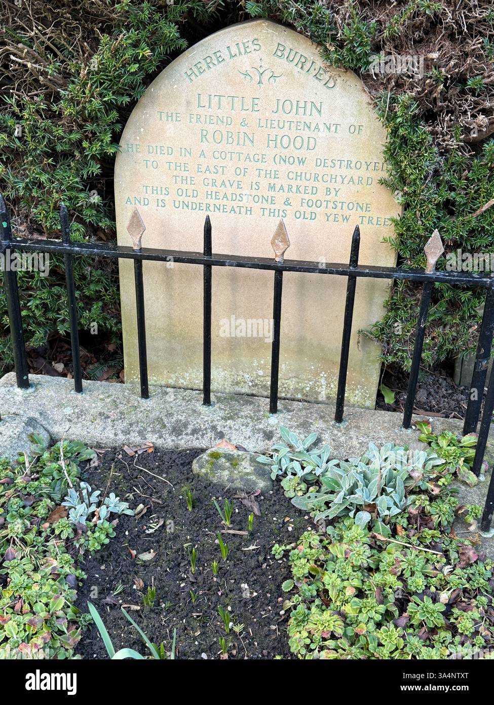 Little John's Grave, Hathersage, Derbyshire, England, UK. - Smartphone Captured Stock Image