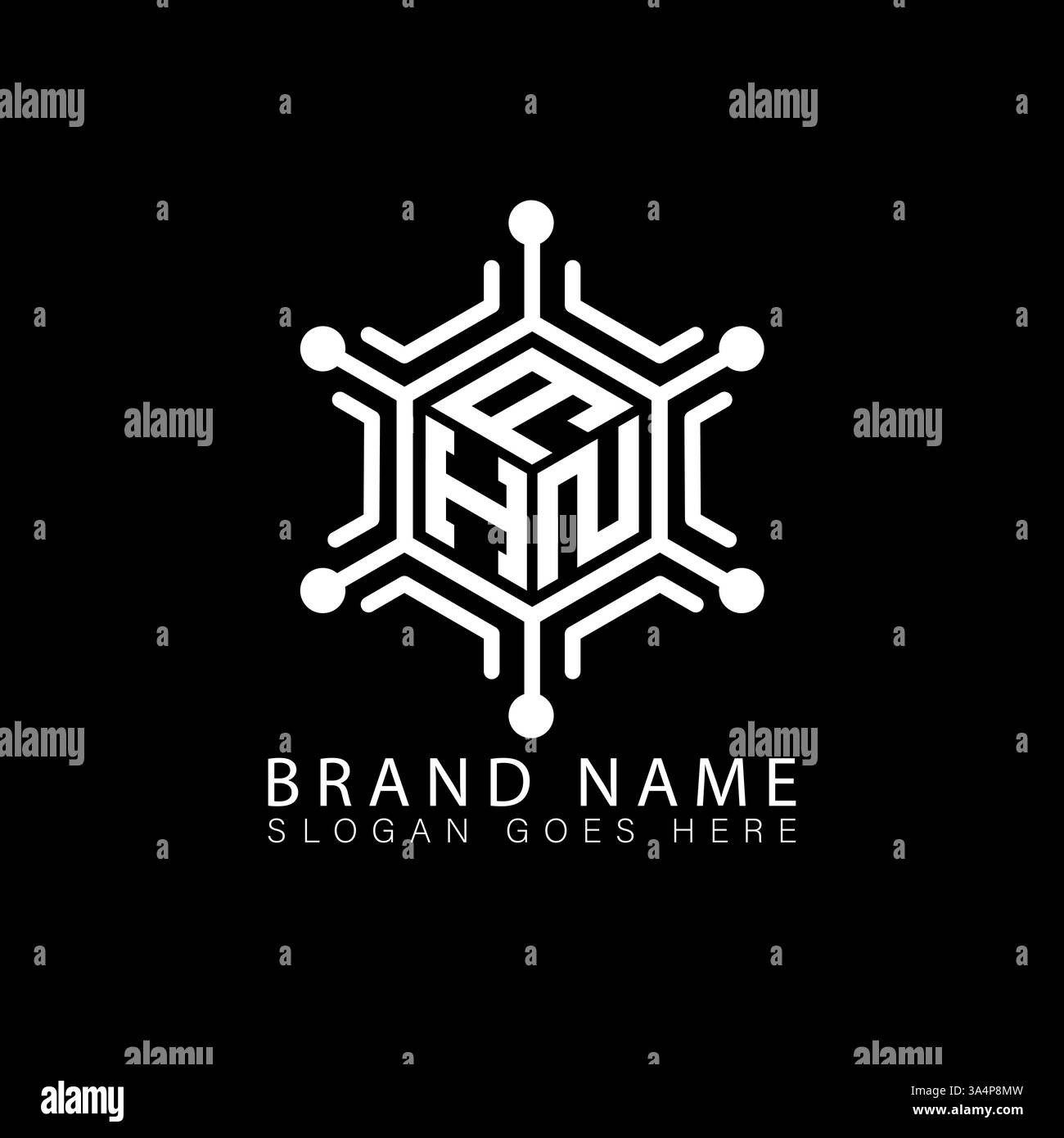 Ahn monogram Stock Vector Images Alamy