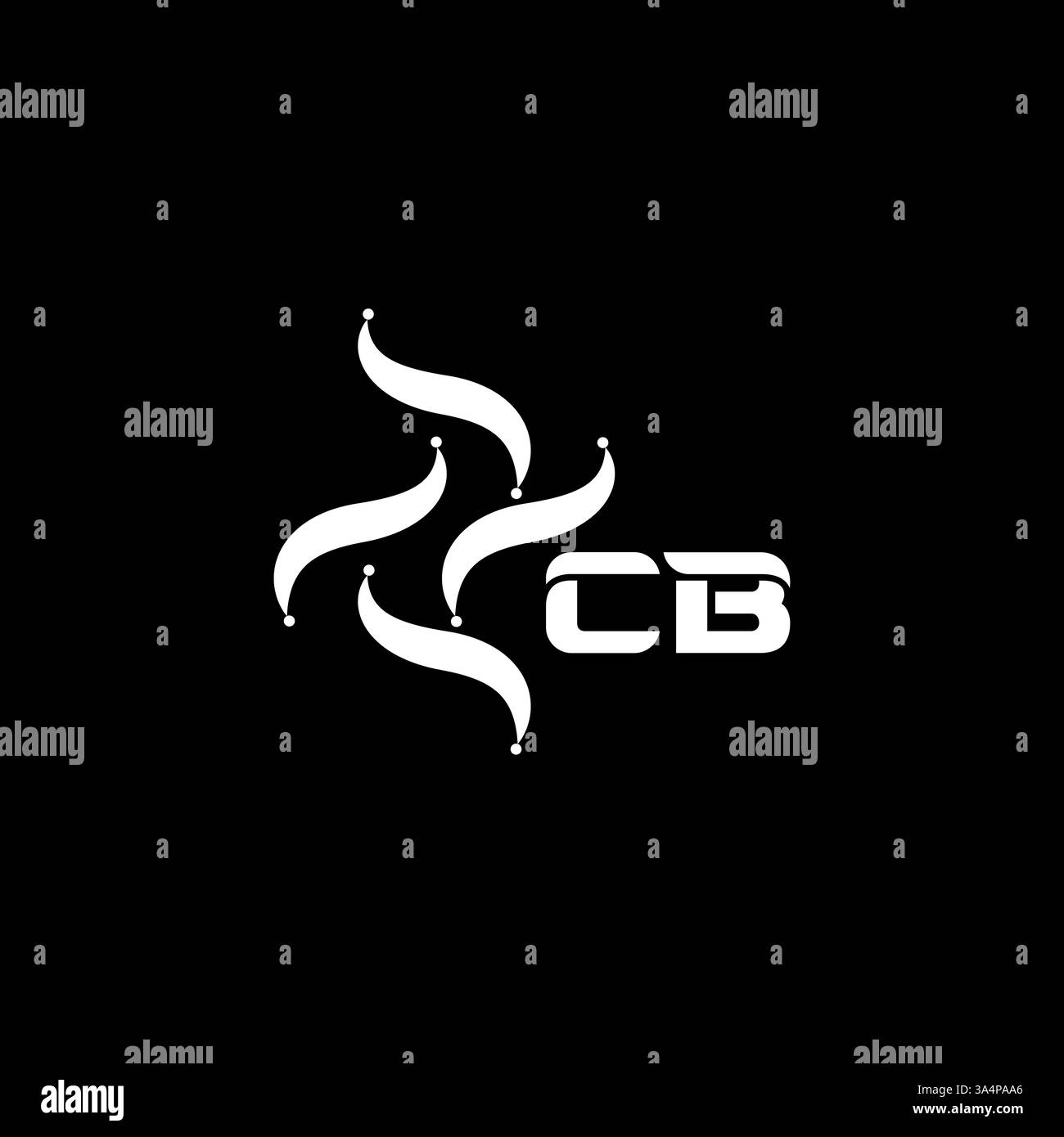 CB Unique modern flat abstract geometric initials vector letter logo design. CB monogram logo. Stock Vector