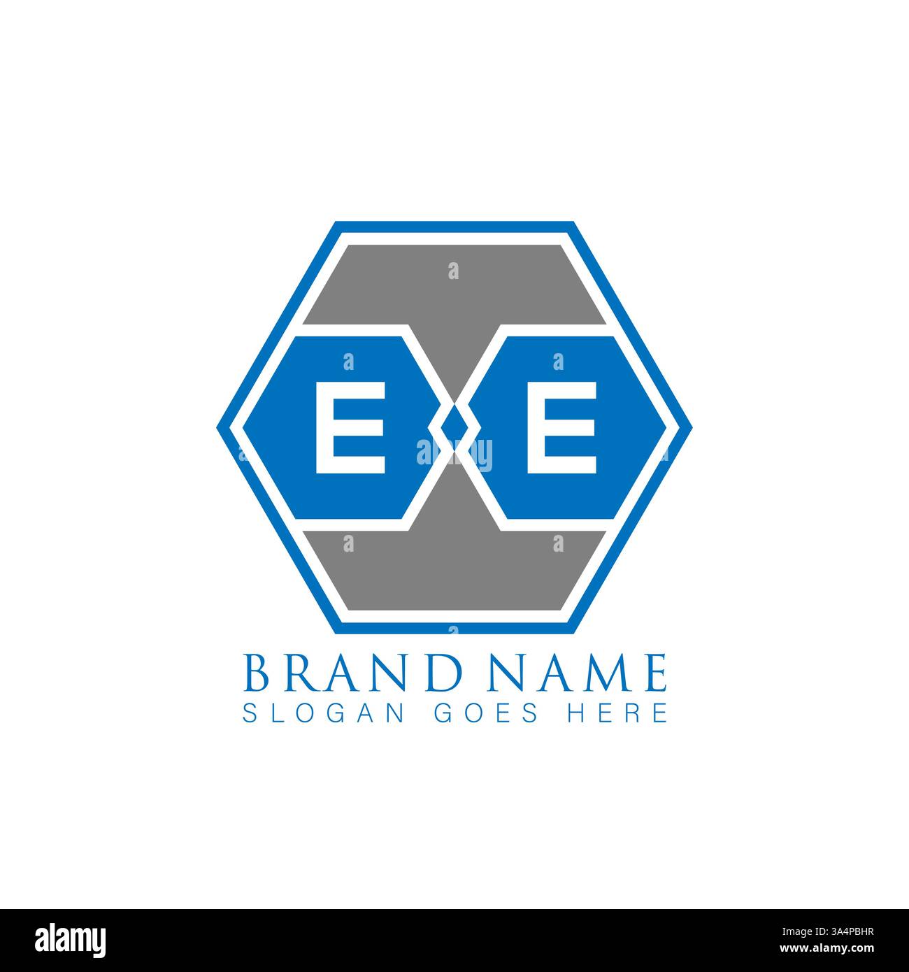 EE Unique modern flat abstract geometric initials vector letter logo design. EE monogram logo. Stock Vector