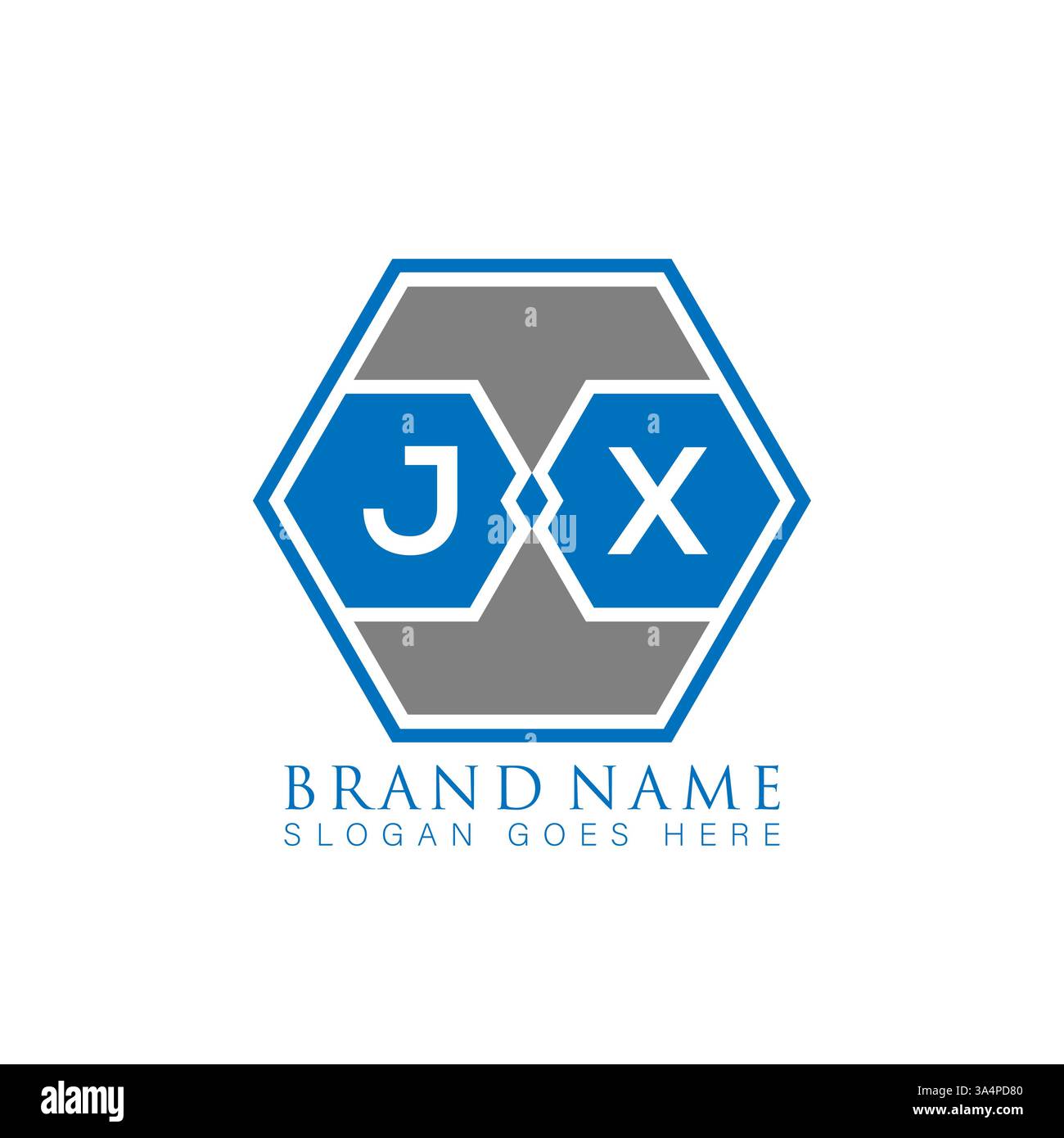 JX Unique modern flat abstract geometric initials vector letter logo design. JX monogram logo. Stock Vector