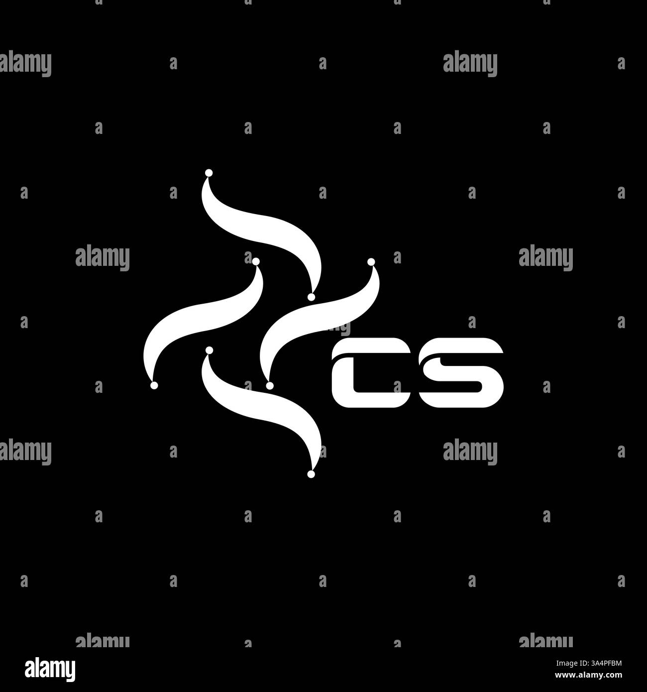 CS Unique modern flat abstract geometric initials vector letter logo design. CS monogram logo. Stock Vector