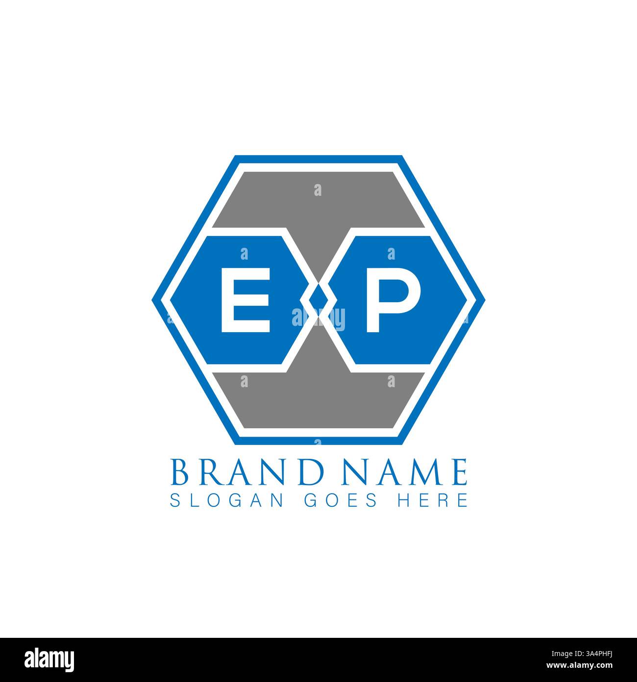 EP Unique modern flat abstract geometric initials vector letter logo design. EP monogram logo. Stock Vector