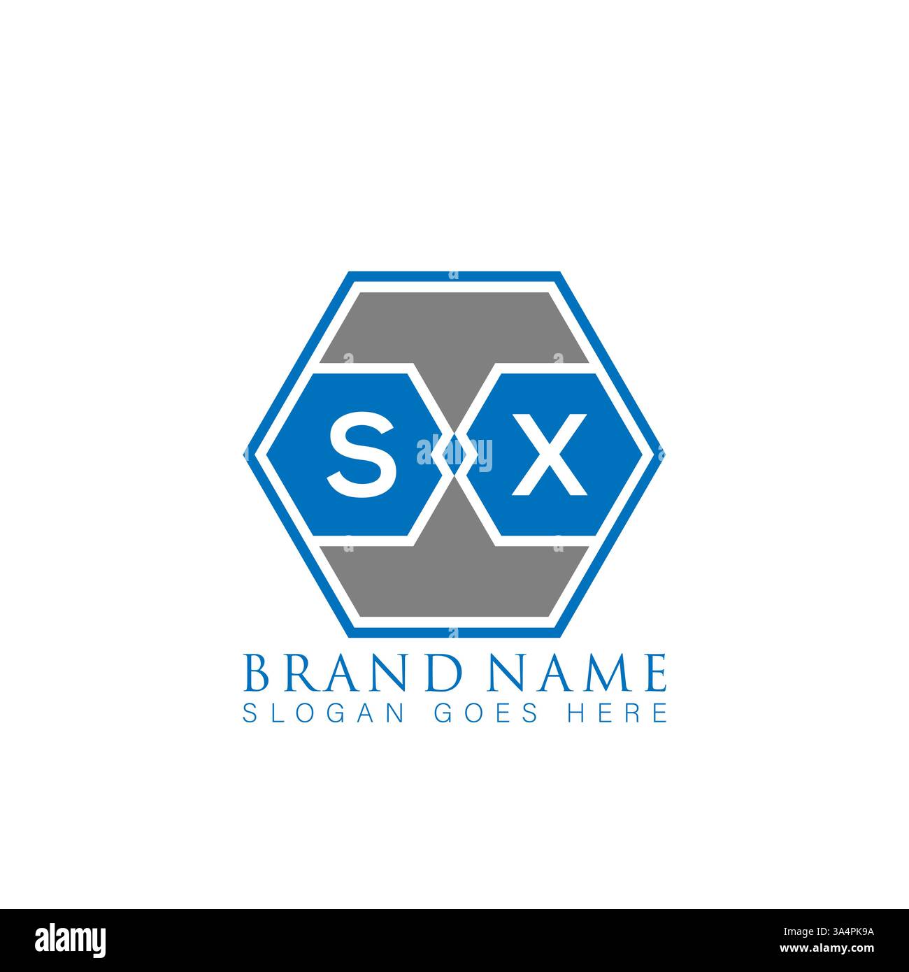 SX Unique modern flat abstract geometric initials vector letter logo design. SX monogram logo. Stock Vector