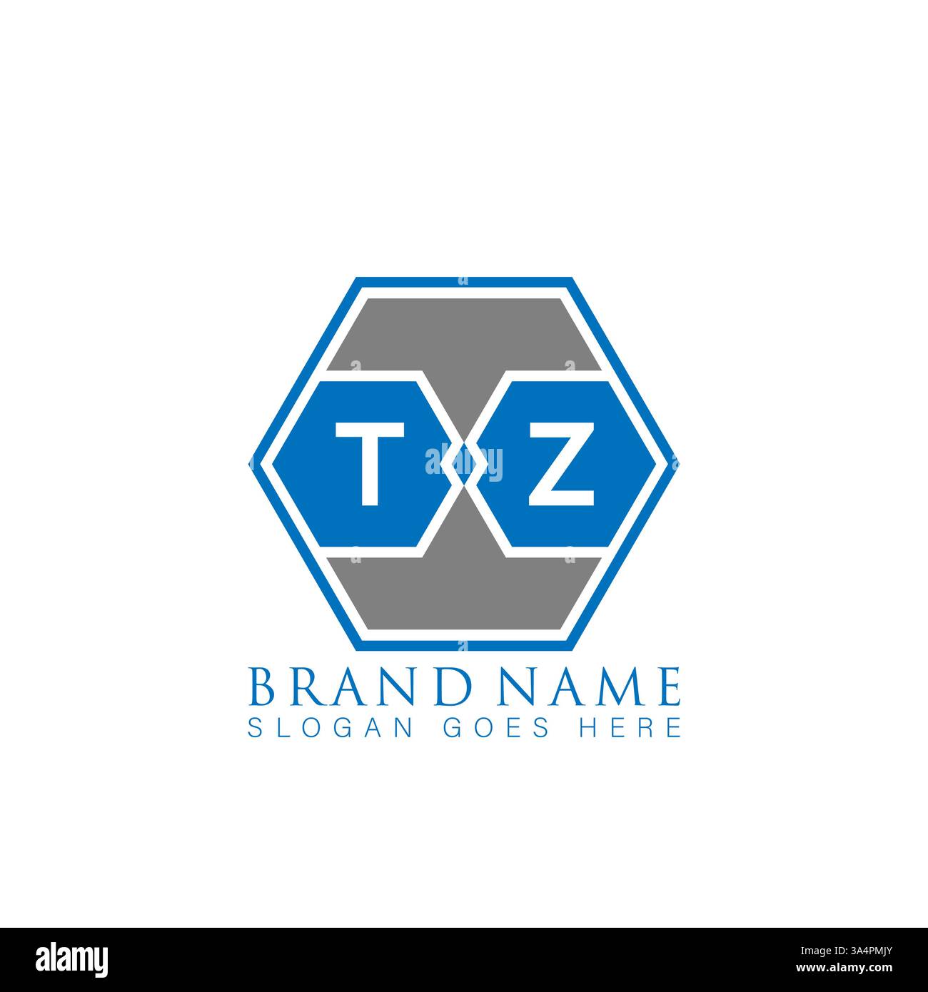 TZ Unique modern flat abstract geometric initials vector letter logo design. TZ monogram logo. Stock Vector