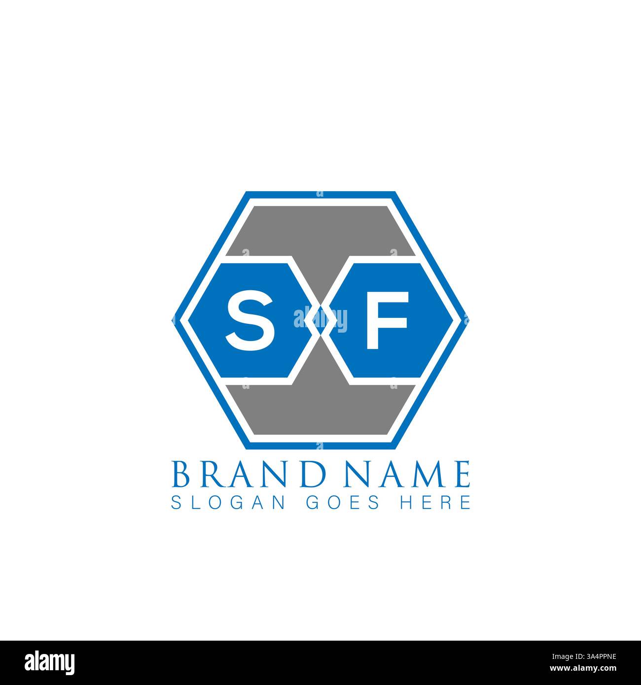 SF Unique modern flat abstract geometric initials vector letter logo design. SF monogram logo. Stock Vector