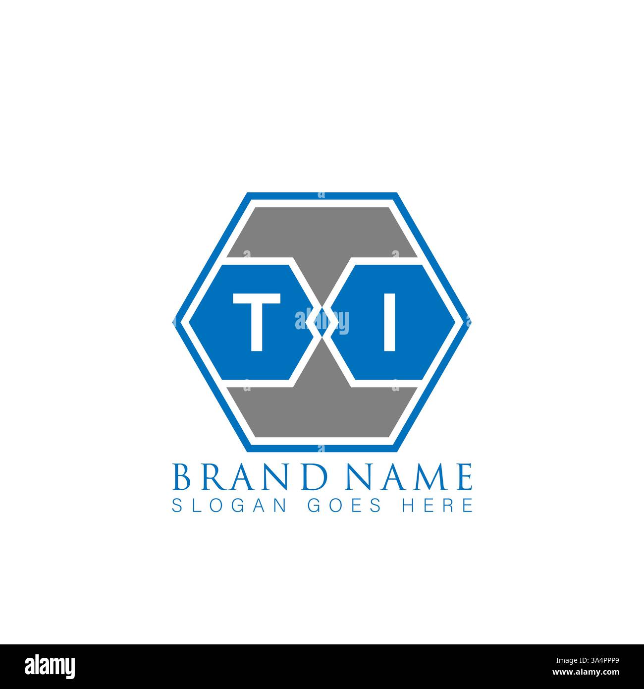 TI Unique modern flat abstract geometric initials vector letter logo design. TI monogram logo. Stock Vector