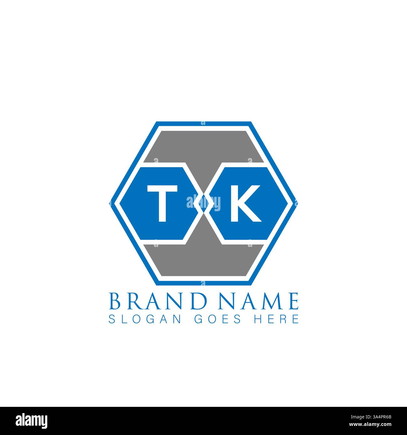 TK Unique modern flat abstract geometric initials vector letter logo design. TK monogram logo. Stock Vector