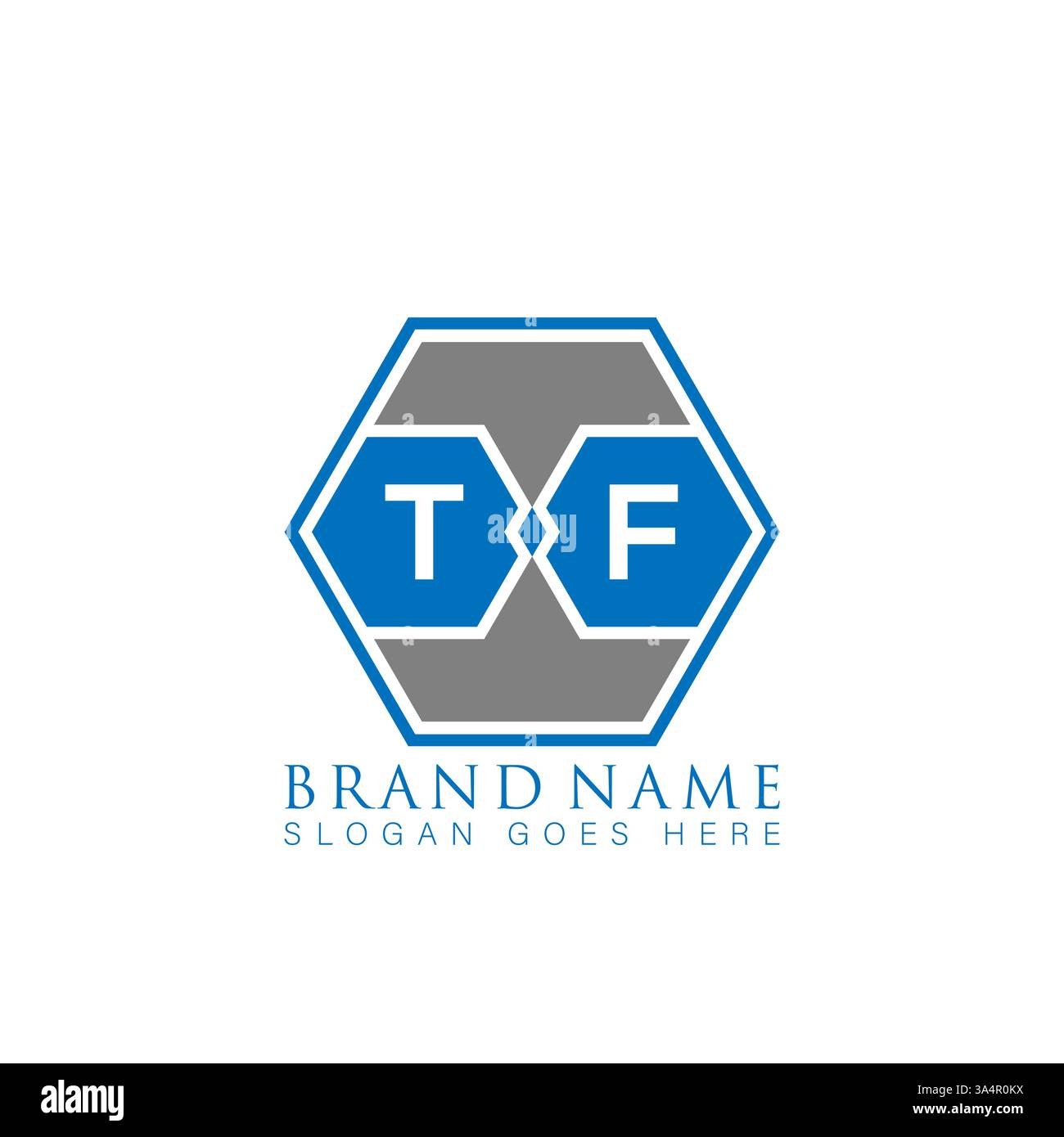 TF Unique modern flat abstract geometric initials vector letter logo design. TF monogram logo. Stock Vector