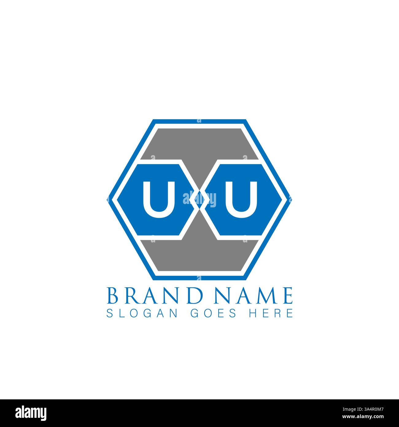 UU Unique modern flat abstract geometric initials vector letter logo design. UU monogram logo. Stock Vector
