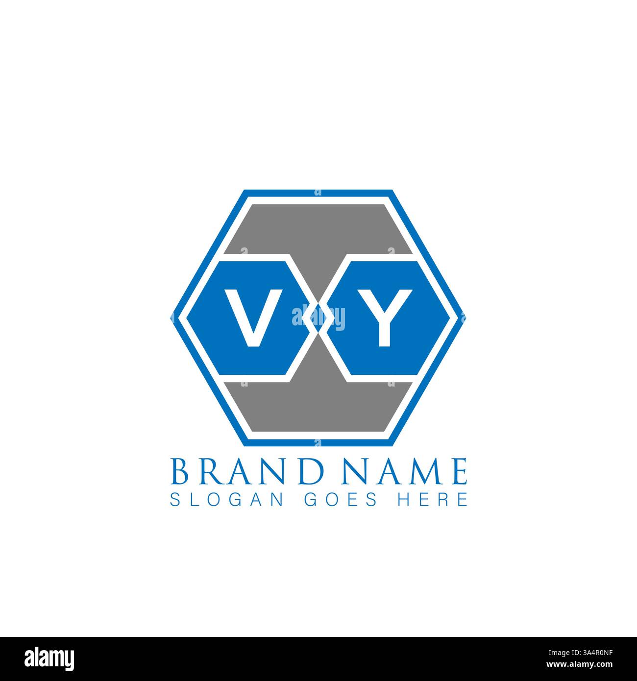 VY Unique modern flat abstract geometric initials vector letter logo design. VY monogram logo. Stock Vector