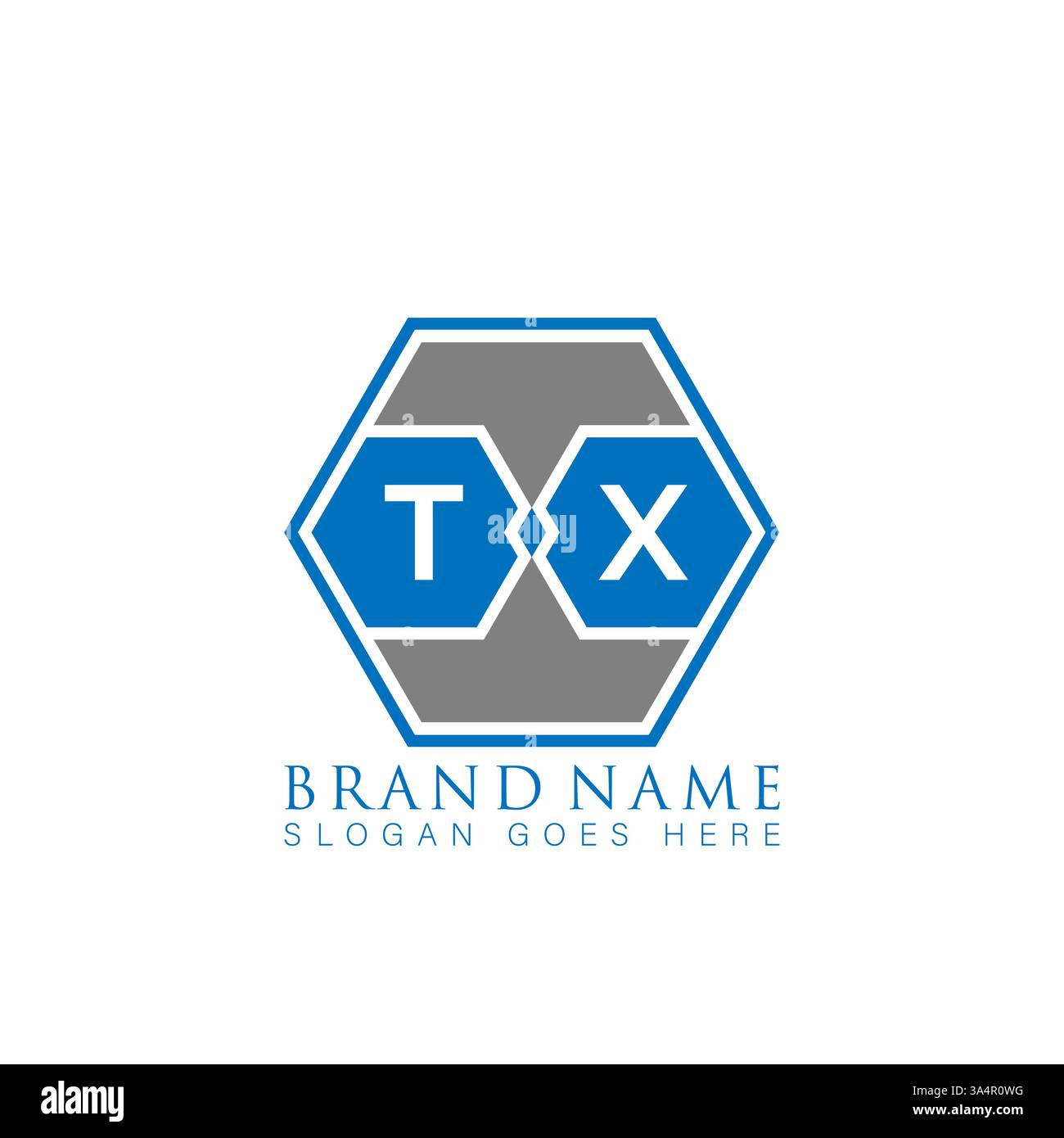 TX Unique modern flat abstract geometric initials vector letter logo design. TX monogram logo. Stock Vector