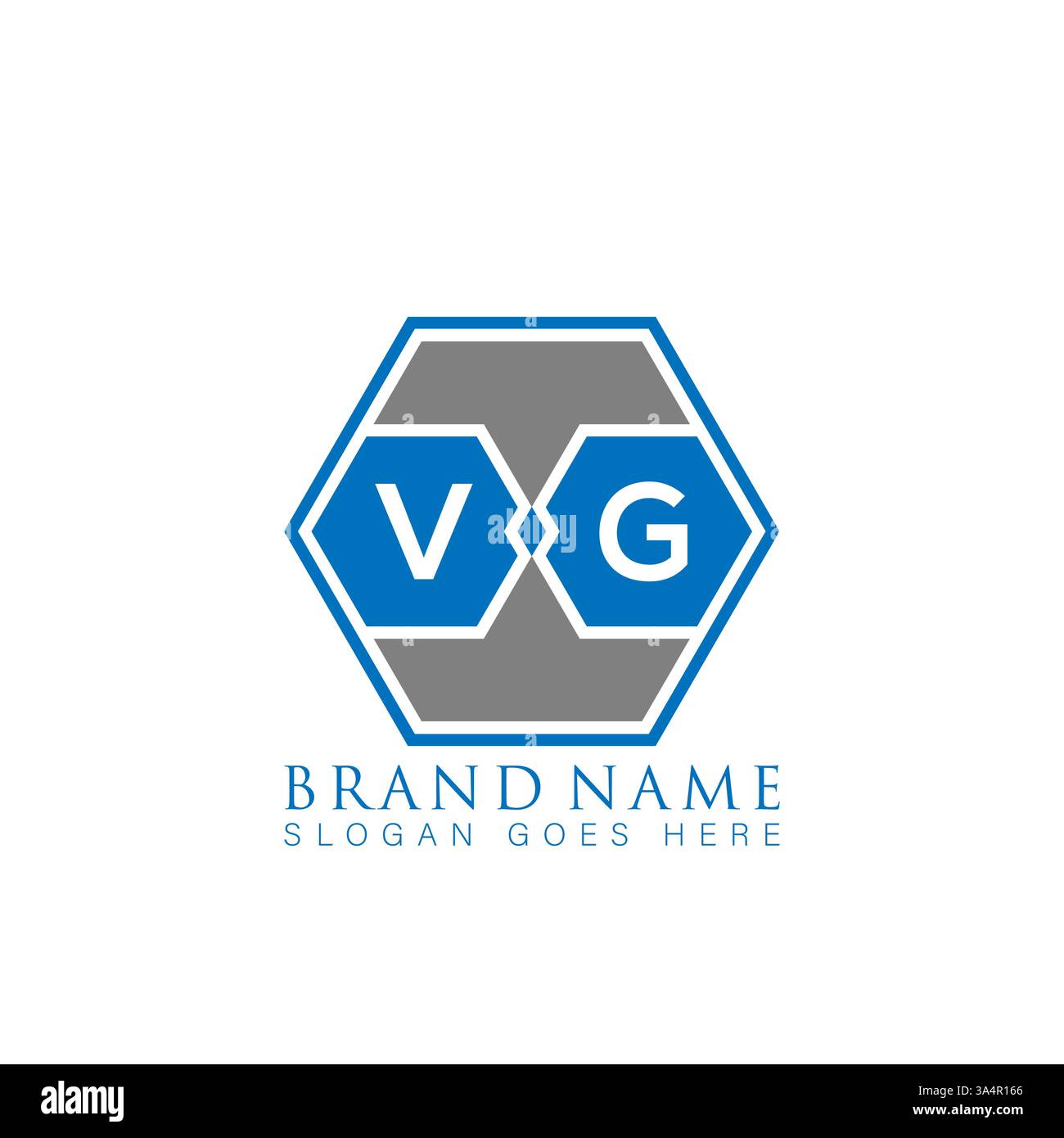 VG Unique modern flat abstract geometric initials vector letter logo design. VG monogram logo. Stock Vector