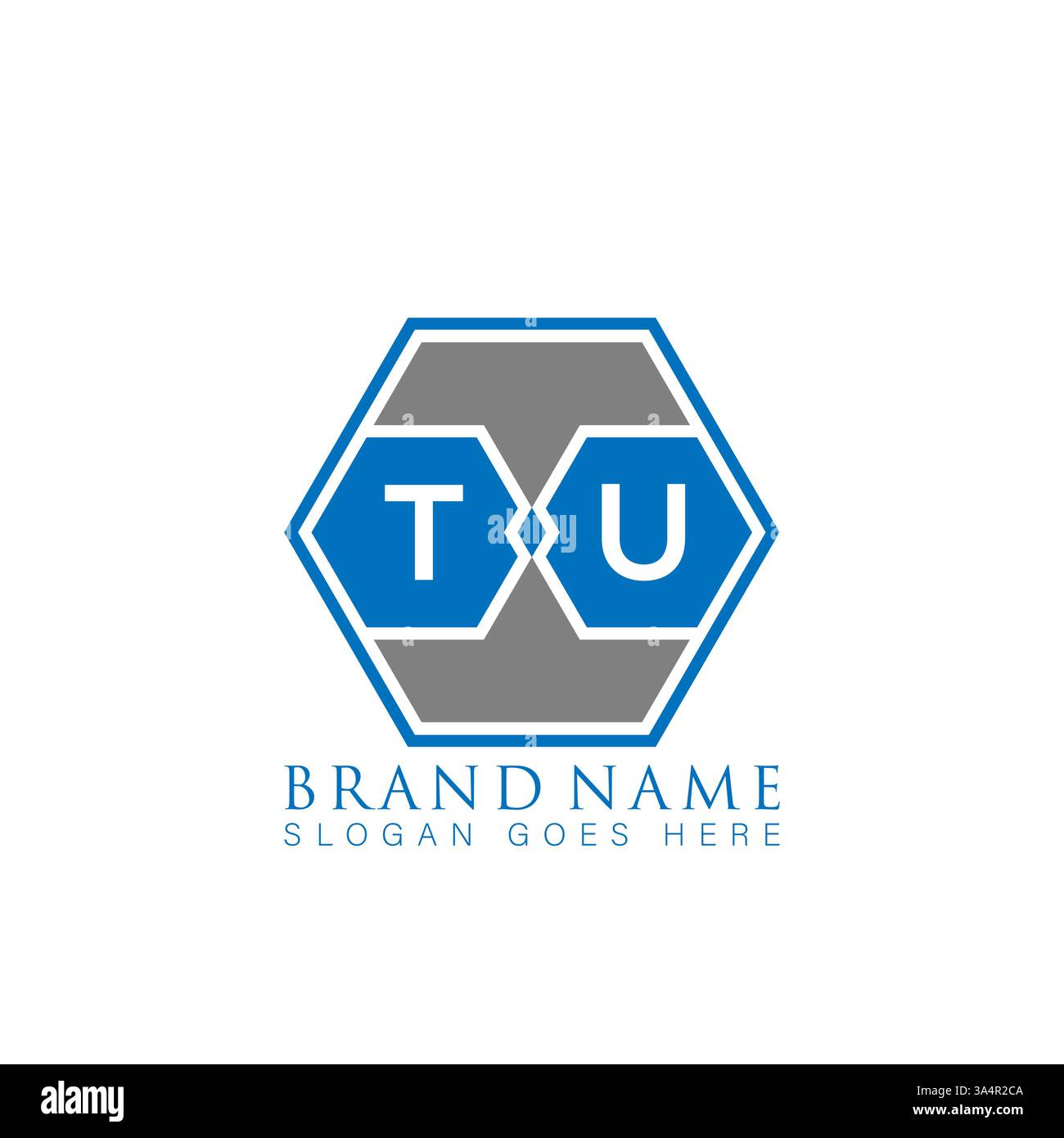 TU Unique modern flat abstract geometric initials vector letter logo design. TU monogram logo. Stock Vector