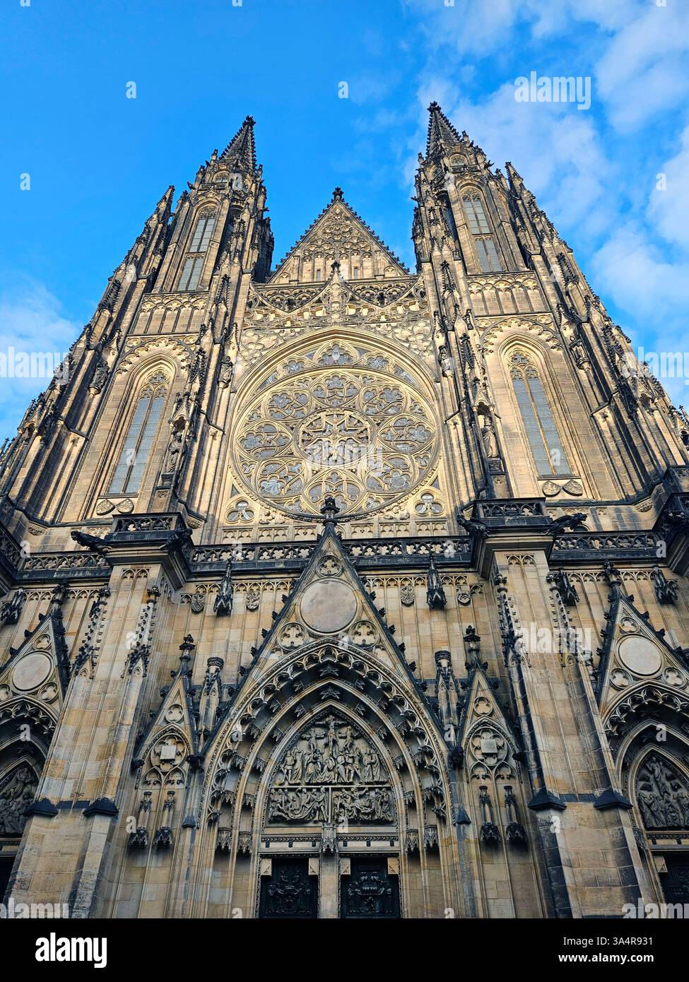 St. Vitus Cathedral in Prague, showcasing its Gothic architecture ...