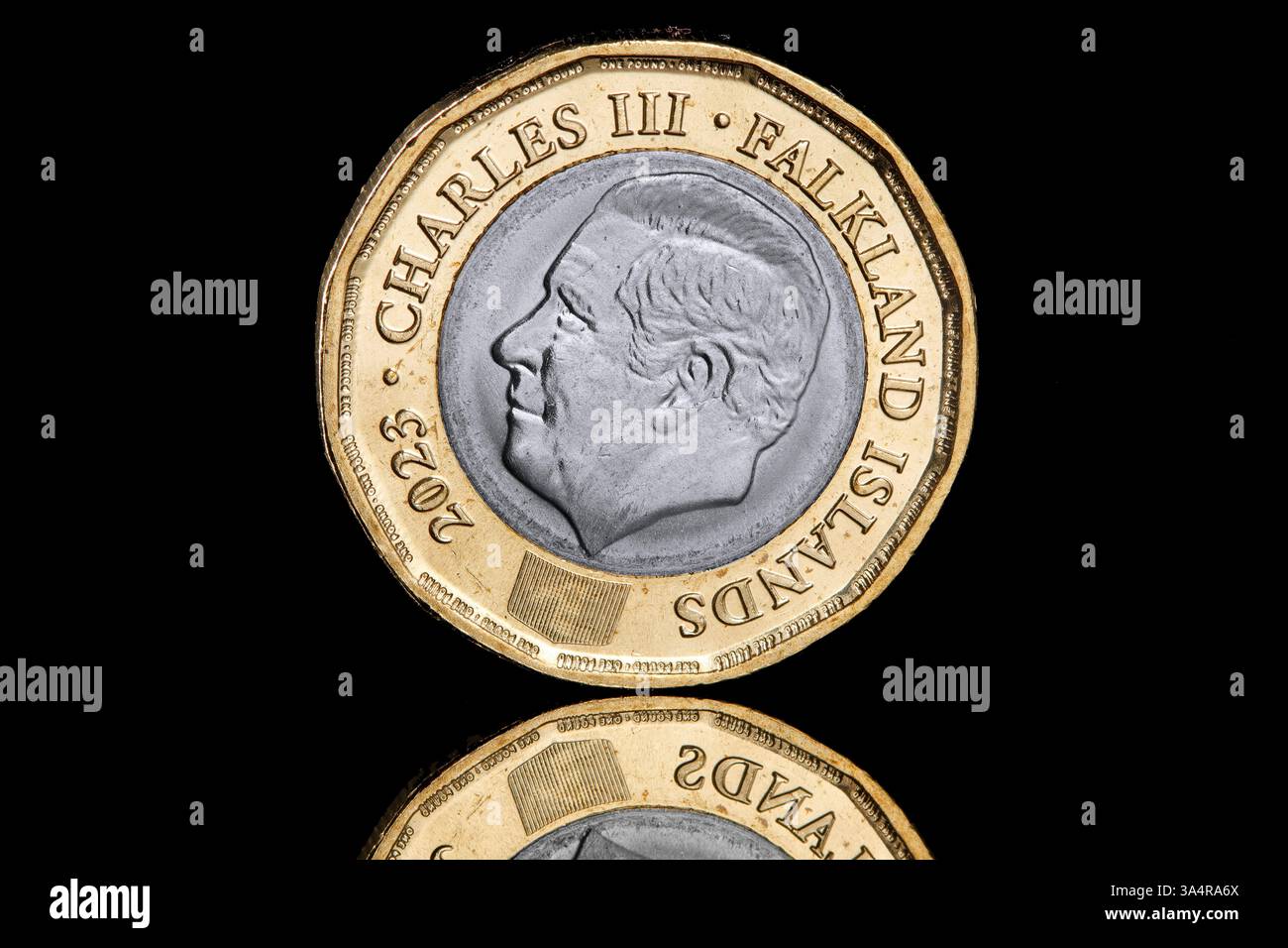 The first Falkland Islands One Pound coin to feature King Charles III ...
