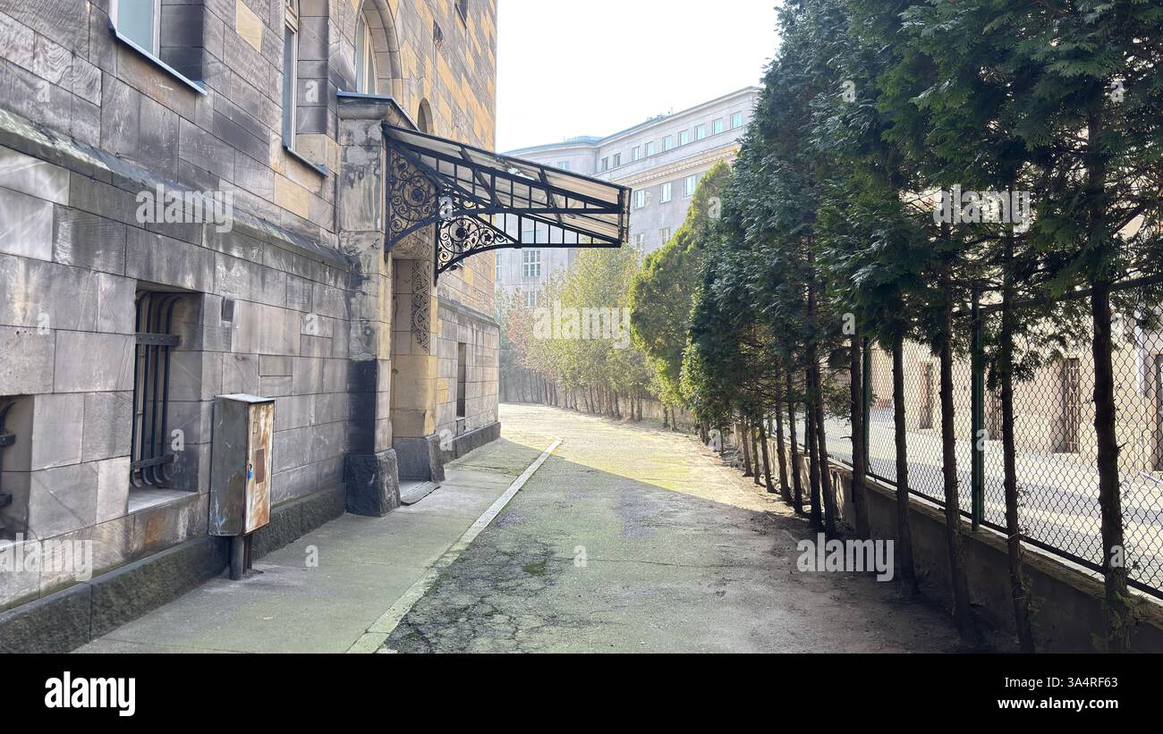 Beautiful old buildings in the Polish city of Poznan. Tourist destination location famous old buildings in Polski city centre Poznań - Smartphone Captured Stock Image