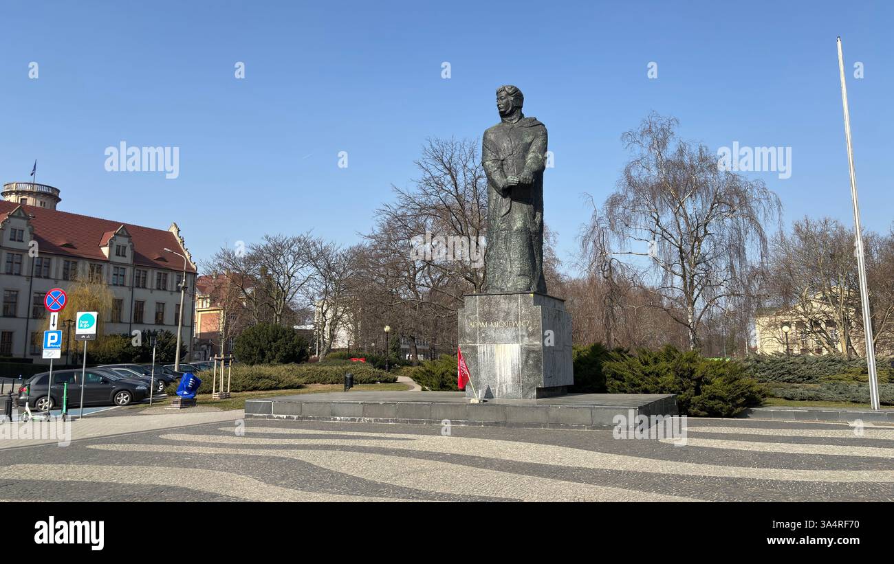 Adam Mickiewicz Square (Plac Adama Mickiewicza w Poznaniu). Collegium Minus. Location in Poznan. Tourist destination place famous old buildings in Pol - Smartphone Captured Stock Image