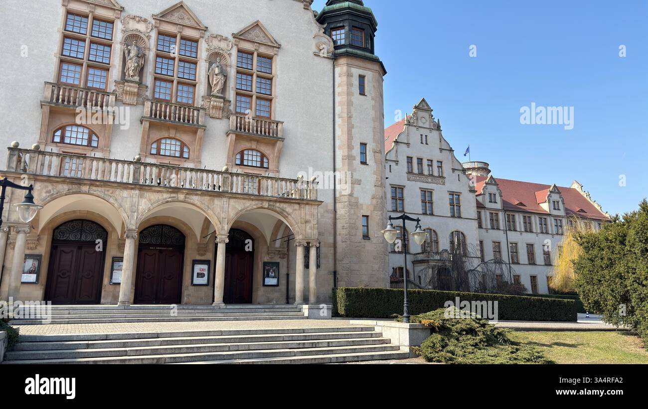 Adam Mickiewicz Square (Plac Adama Mickiewicza w Poznaniu). Collegium Minus. Location in Poznan. Tourist destination place famous old buildings in Pol - Smartphone Captured Stock Image