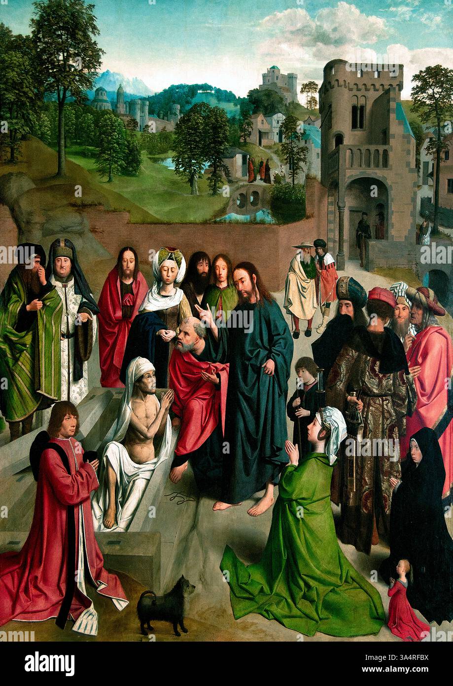 The Raising of Lazarus 1480 by Geertgen tot Sint Jans or Gerard de Sint ...