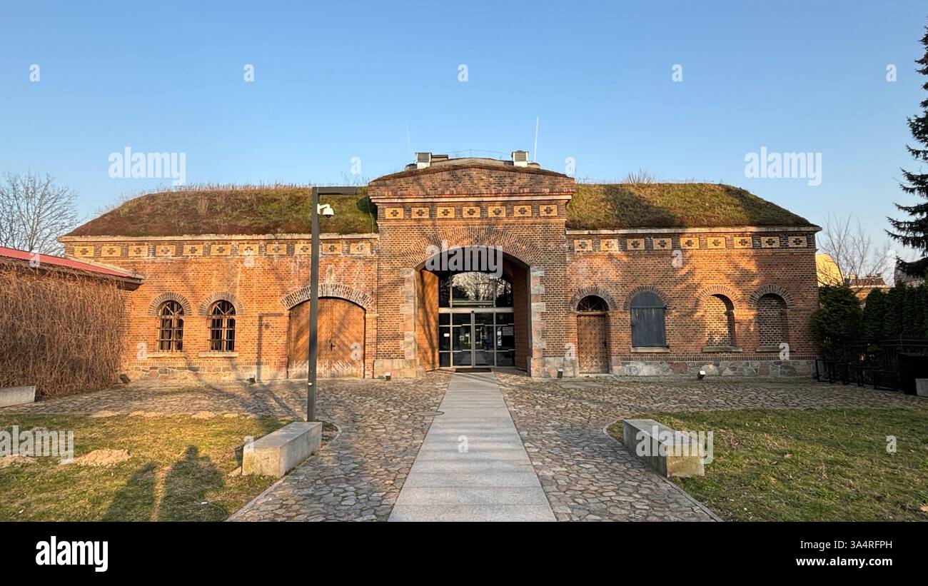 Cathedral Lock (Śluza Katedralna). Location in Poznan. Tourist destination place famous old buildings in Polish city centre Poznań - Smartphone Captured Stock Image
