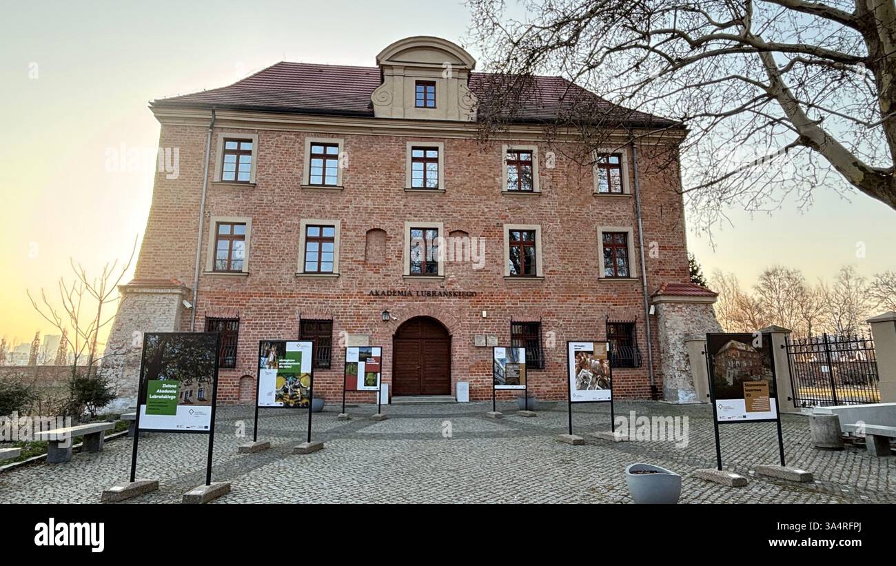 Archdiocese Museum in Poznań (Muzeum Archidiecezjalne w Poznaniu). Location in Poznan. Tourist destination place famous old buildings in Polish city - Smartphone Captured Stock Image