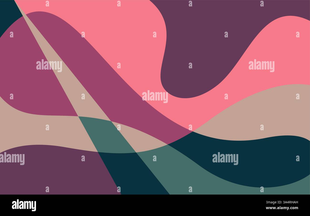 Fluid wave colorful abstract background dynamic vector. Summer Abstract Background Stock Vector