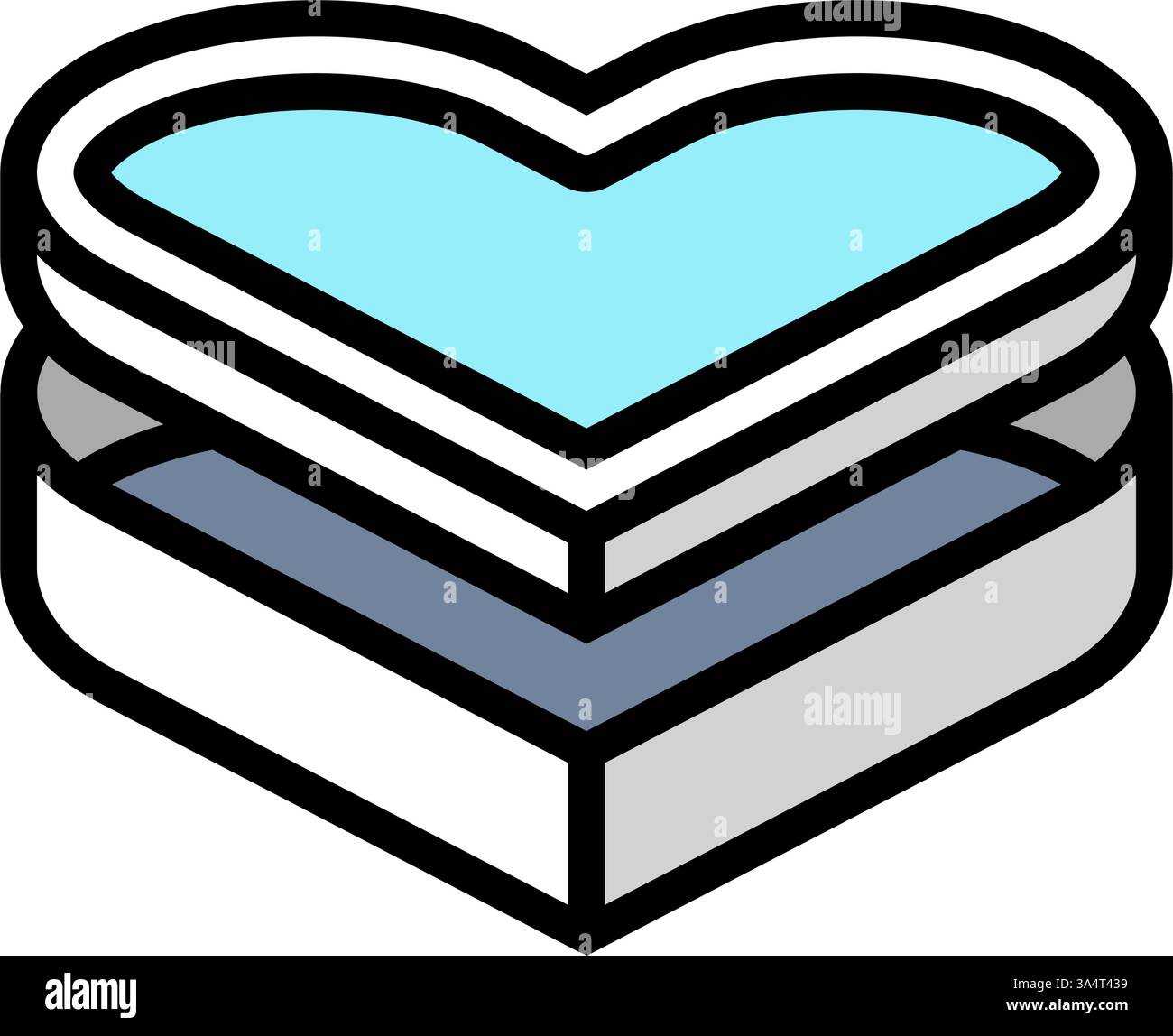 custom shaped box cardboard packaging color icon vector illustration ...