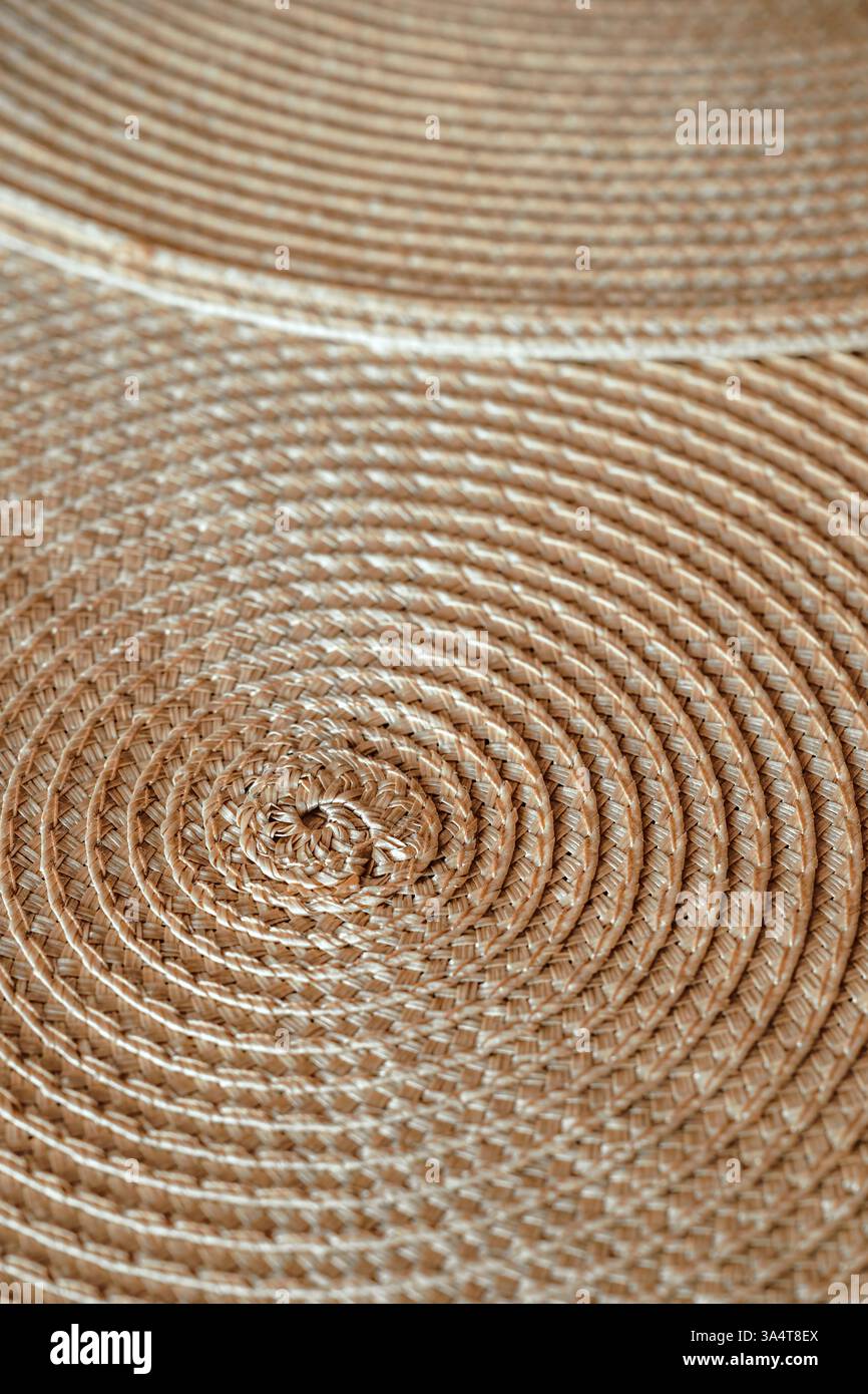 Texture of table mat or placemat, selective focus Stock Photo