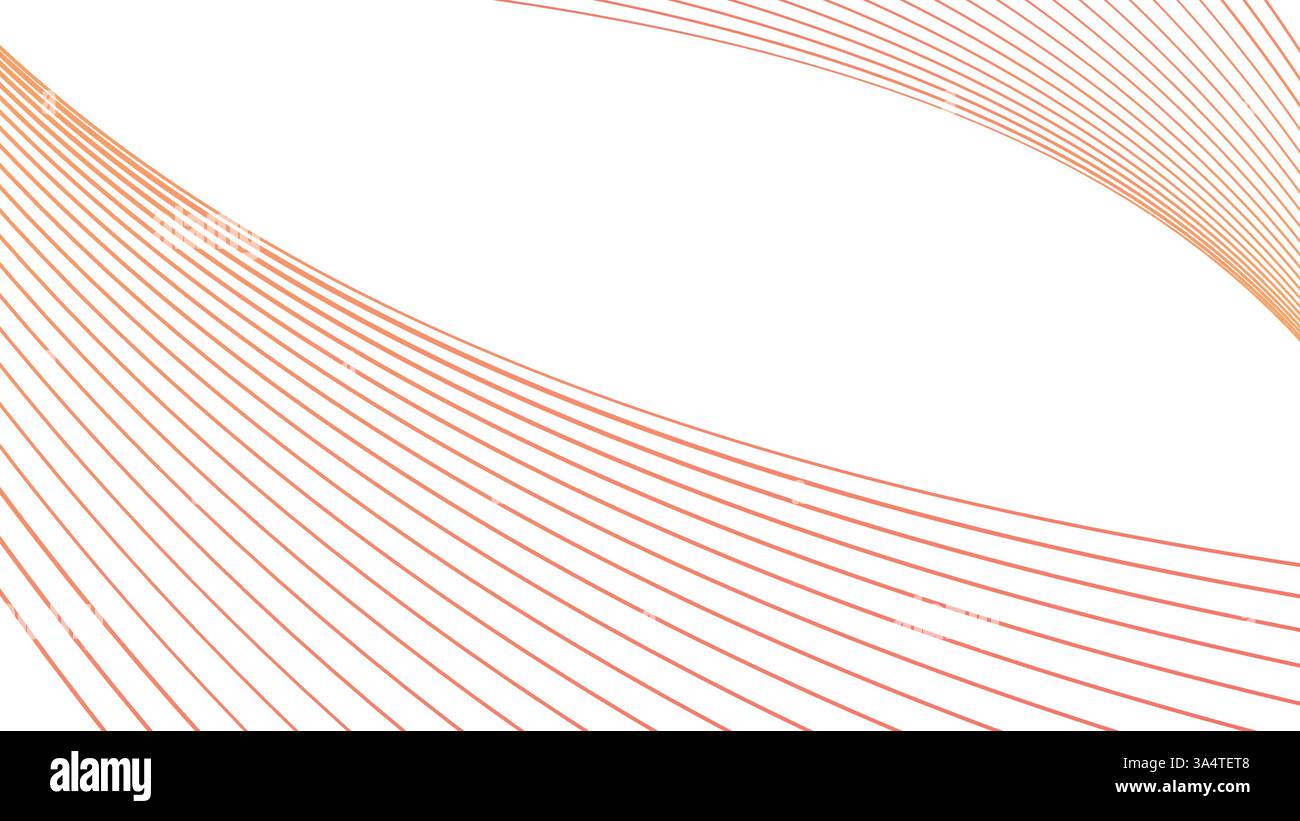 Modern orange and yellow gradient vector background with flowing wave ...