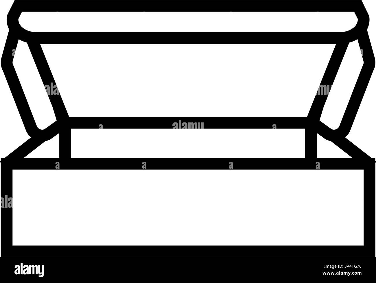 mailer box cardboard packaging line icon vector illustration Stock ...
