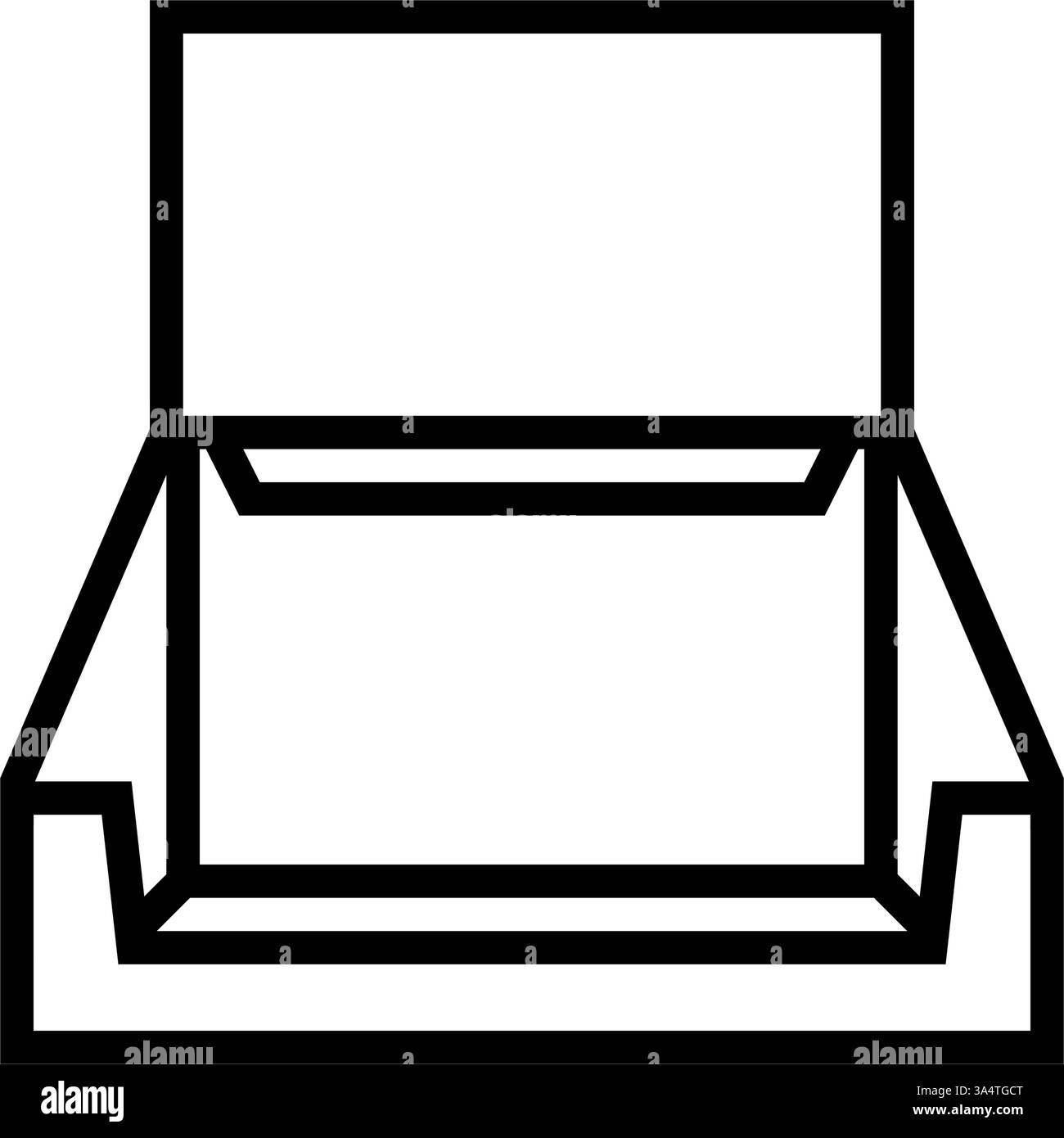 display box cardboard packaging line icon vector illustration Stock ...