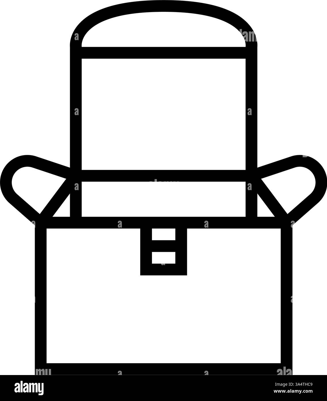 retail box cardboard packaging line icon vector illustration Stock ...