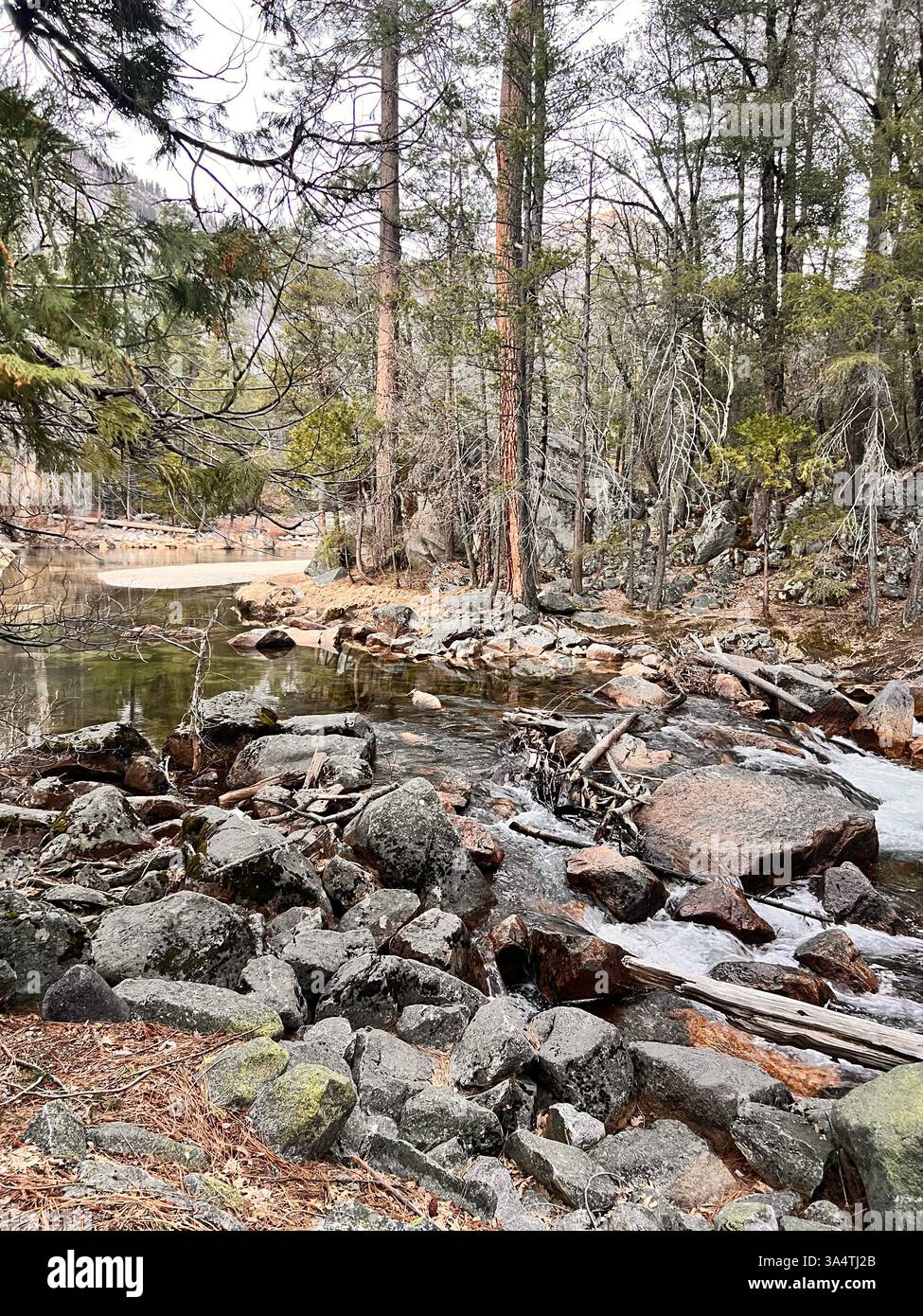 Yosemite is beautiful in March! - Smartphone Captured Stock Image
