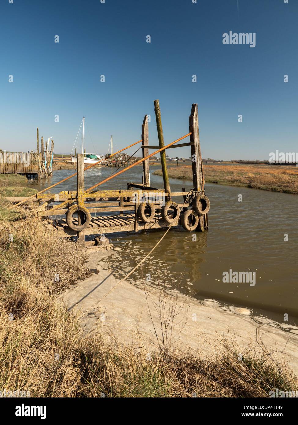 The picturesque area of Skippool creek, near Blackpool, UK Stock Photo ...