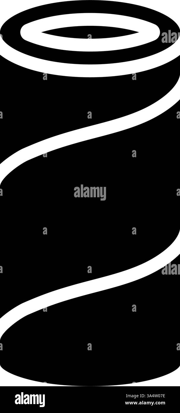 tube cardboard packaging glyph icon vector illustration Stock Vector ...