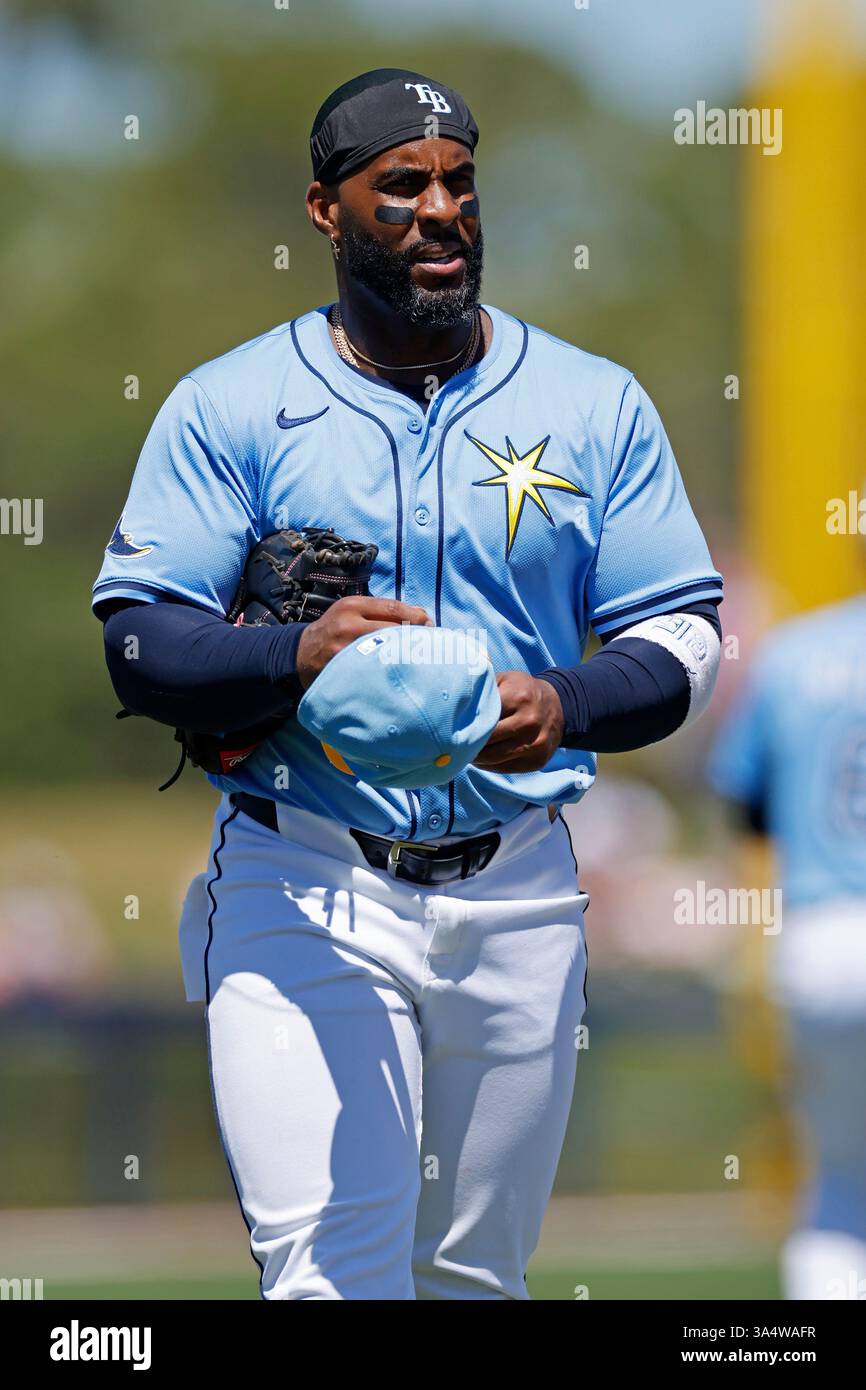 PORT CHARLOTTE, FL - MARCH 19: Tampa Bay Rays first baseman Yandy Díaz ...