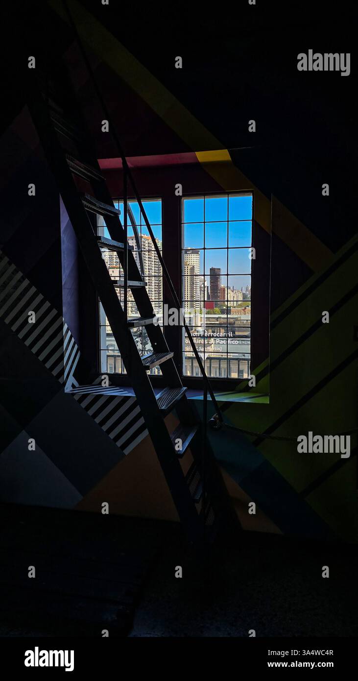 Buenos Aires, 19.03.2025: View of San Martin square and panoramic views from Monumental Tower at Retiro neighboor (Néstor J. Beremblum / Alamy) - Smartphone Captured Stock Image
