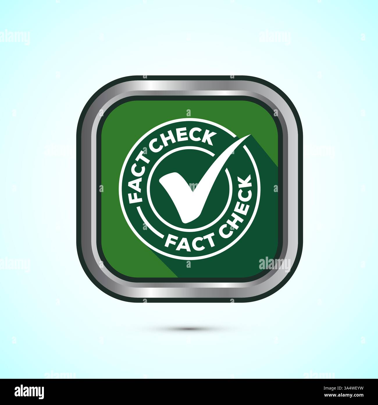 Fact check icon design illustration, Fact checking label, Fake news ...