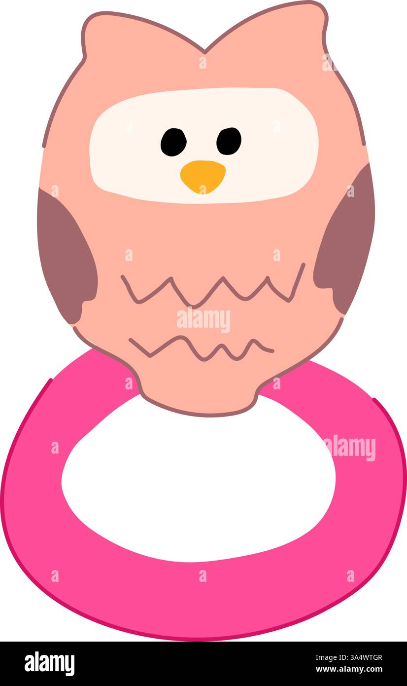 noise baby rattle cartoon vector illustration Stock Vector Image & Art ...