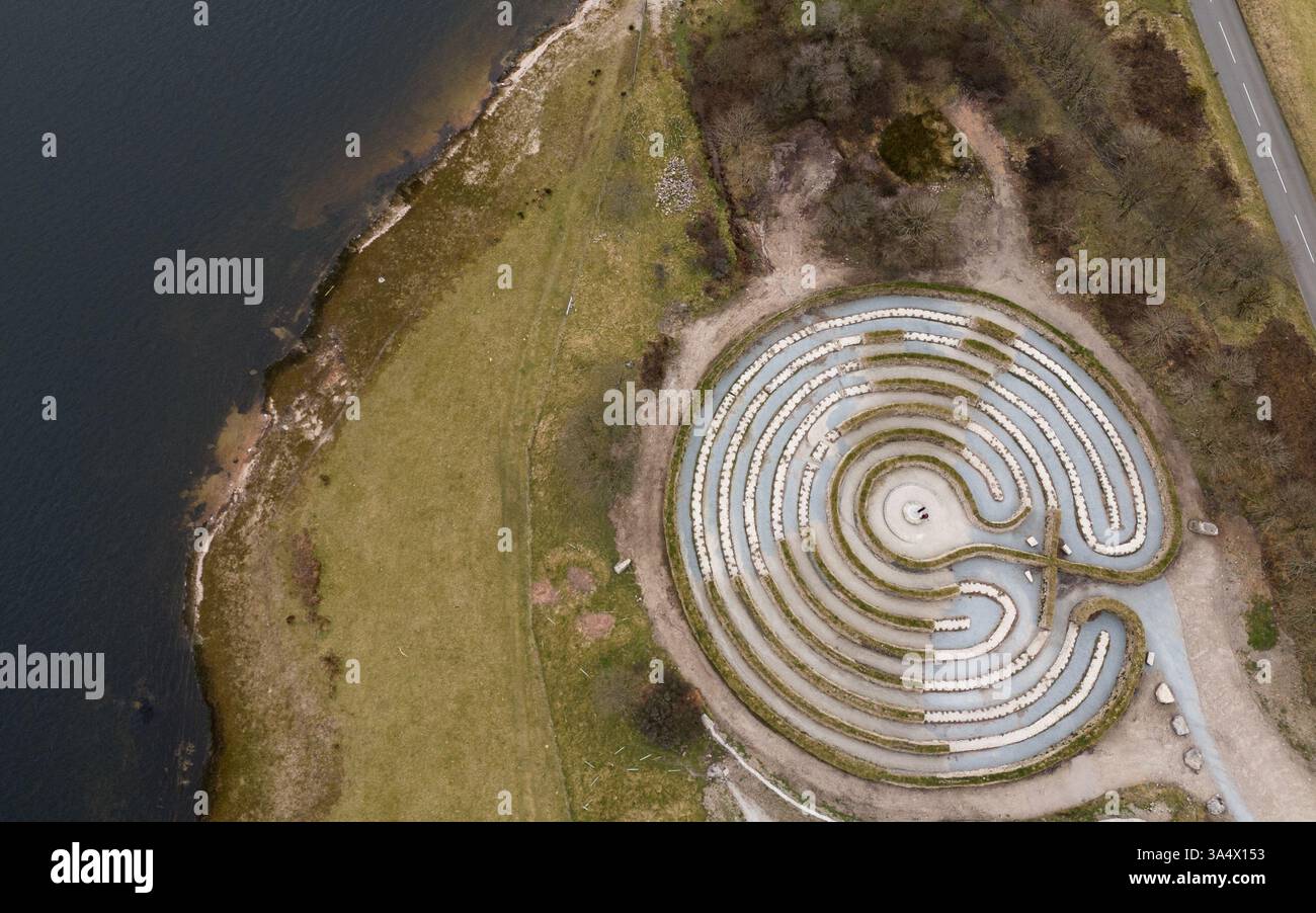 A general view of Kerdroya, a giant 56-metre-wide Cornish Landscape ...