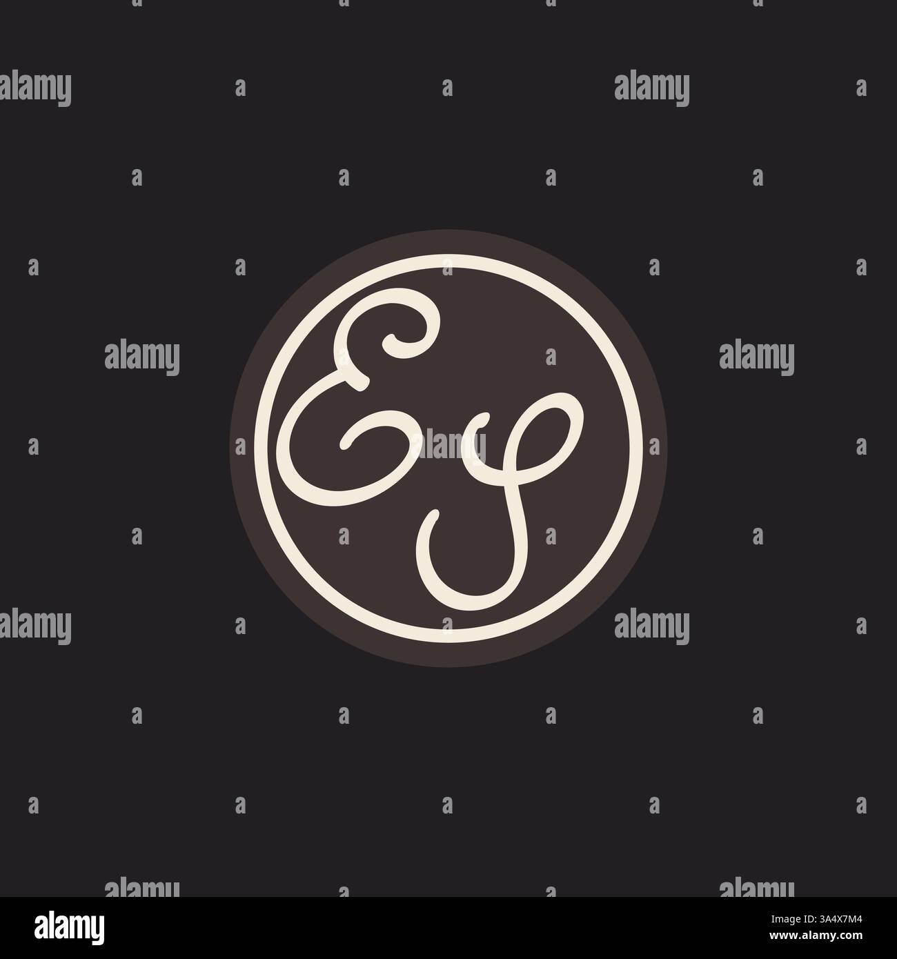 Initial letter ES monogram logo with simple and creative cirle line design ideas vector graphic Stock Vector