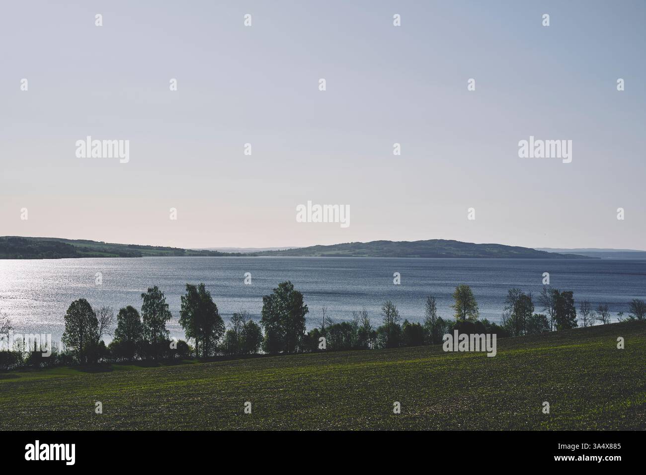 Cultural landscapes of the Lake Mjøsa area in May Stock Photo - Alamy
