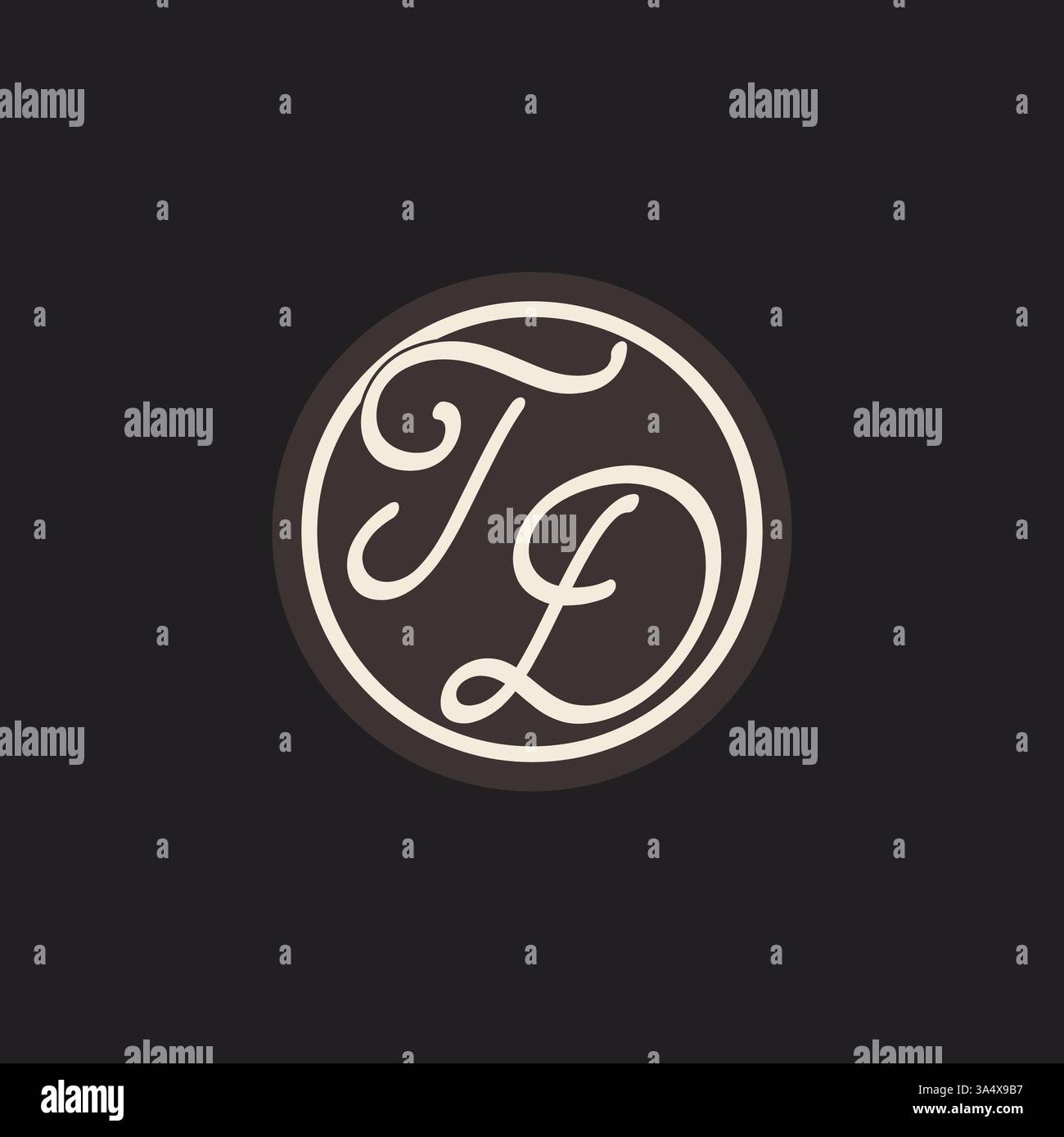 Initial letter TD monogram logo with simple and creative cirle line design ideas vector graphic Stock Vector