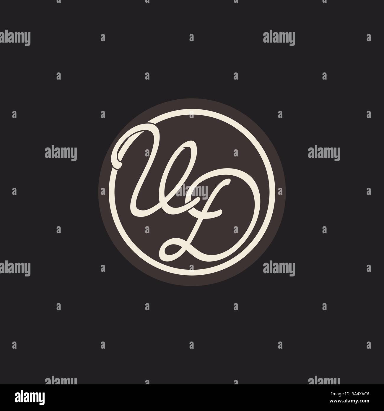 Initial letter VD monogram logo with simple and creative cirle line design ideas vector graphic Stock Vector