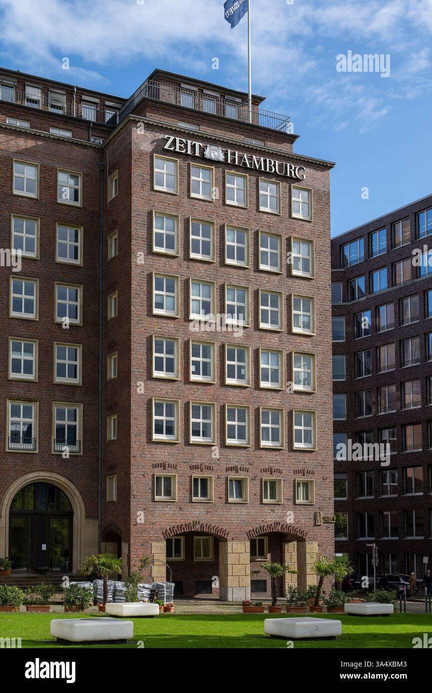 Die Zeit, Publishing house at the city of Hamburg Stock Photo