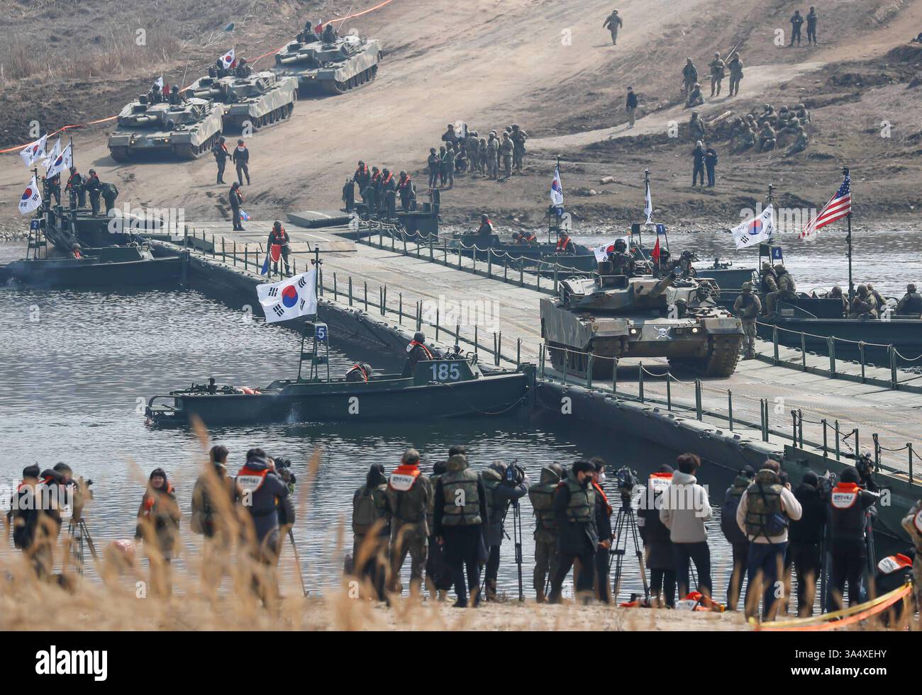 US and South Korea military exercises in South Korea Soldiers take part ...