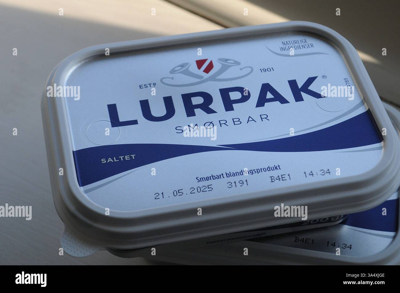 Copenhagen/ DenmarK/20 MARCH 2025/ Denmark famous brand lurpak ...